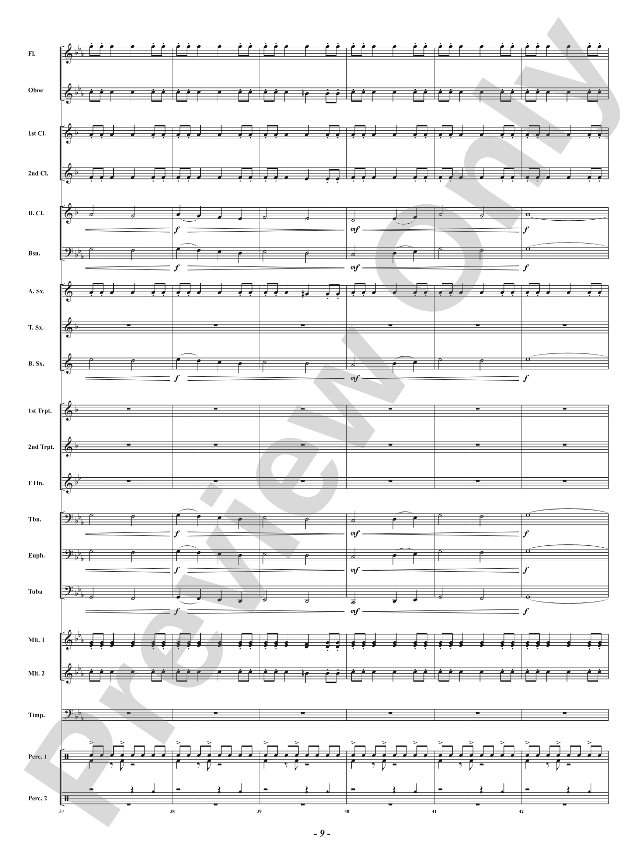 Down from the North: Concert Band Conductor Score & Parts