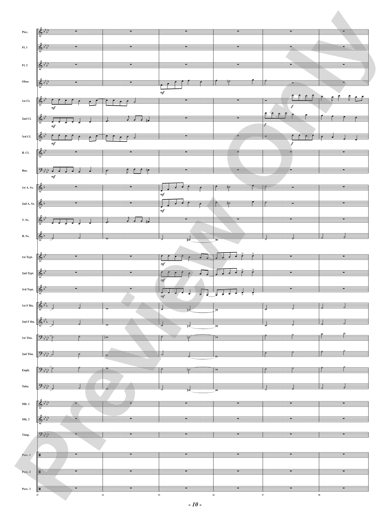 Riu Riu Chiu: Concert Band Conductor Score & Parts