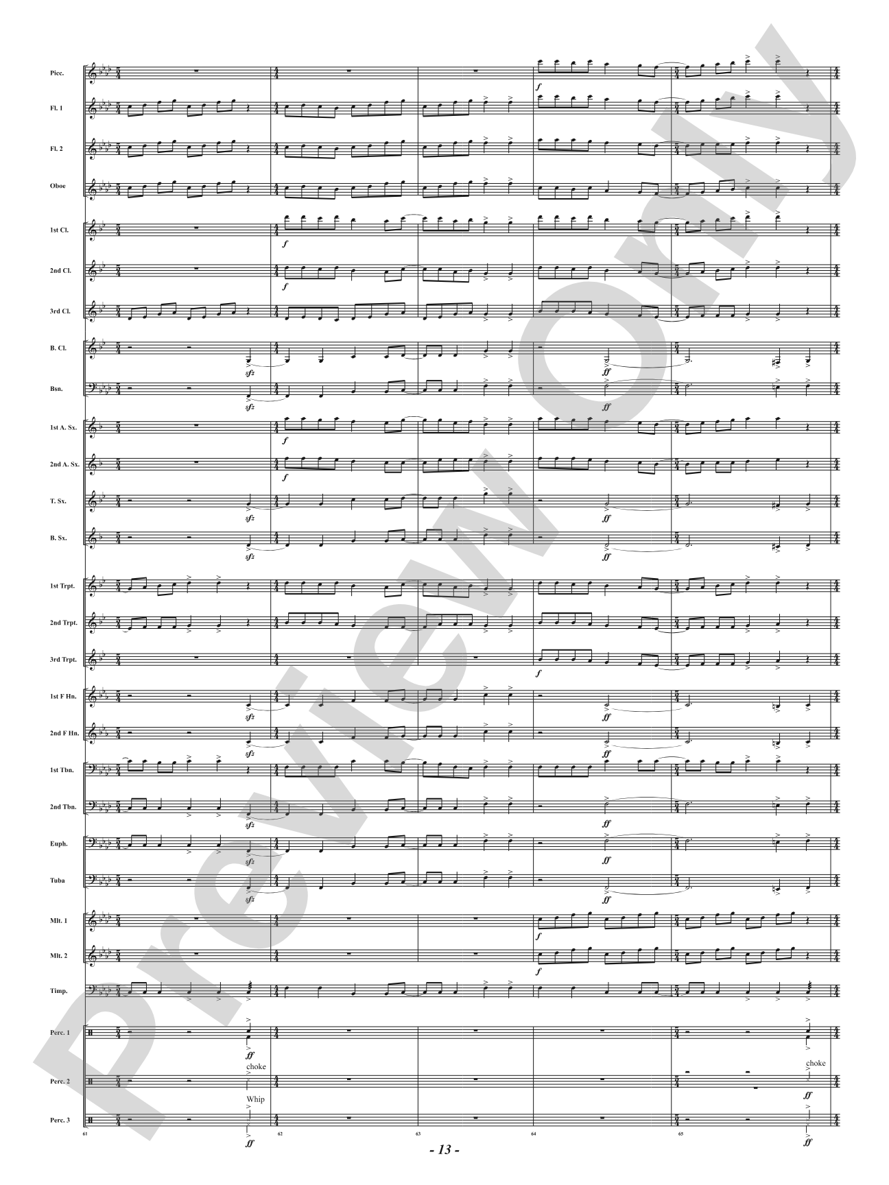 Riu Riu Chiu: Concert Band Conductor Score & Parts