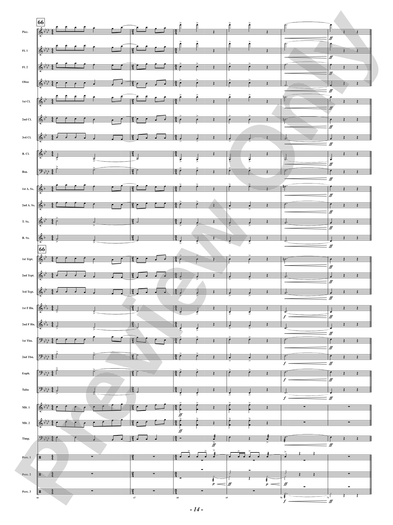 Riu Riu Chiu: Concert Band Conductor Score & Parts