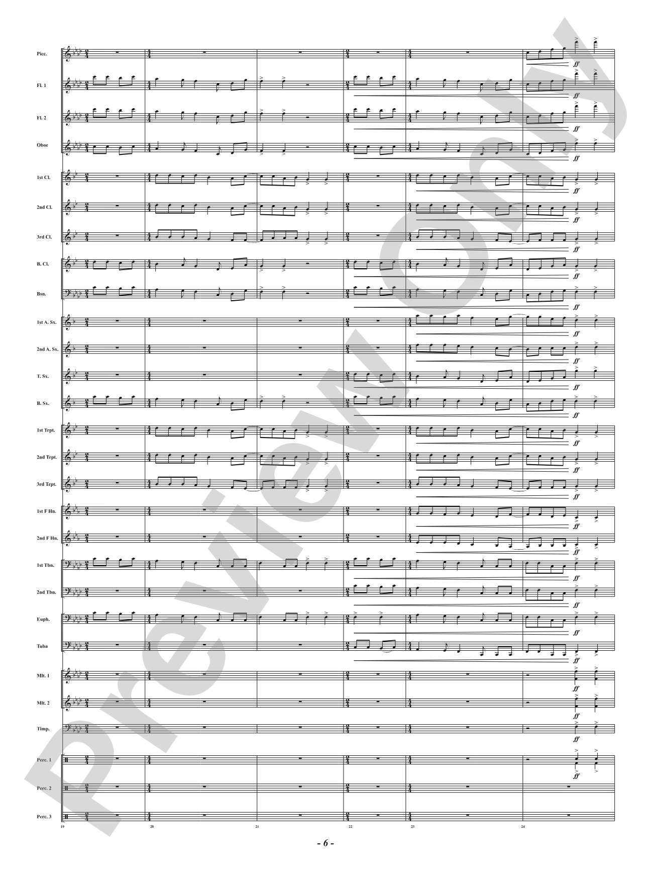 Riu Riu Chiu: Concert Band Conductor Score & Parts