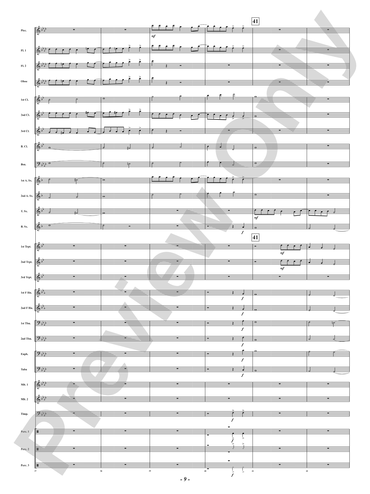 Riu Riu Chiu: Concert Band Conductor Score & Parts