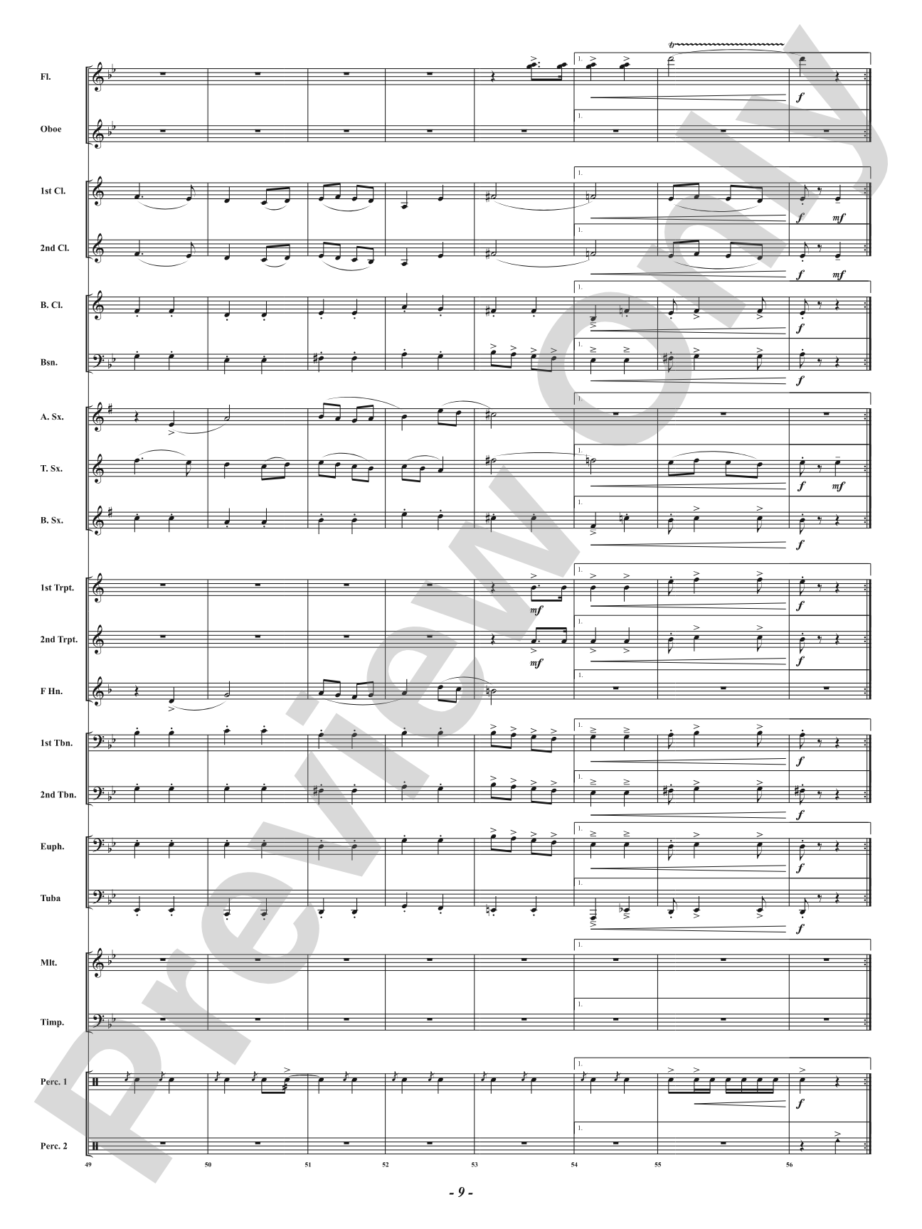 A Ride Through the Haunted Mansion: Concert Band Conductor Score & Parts