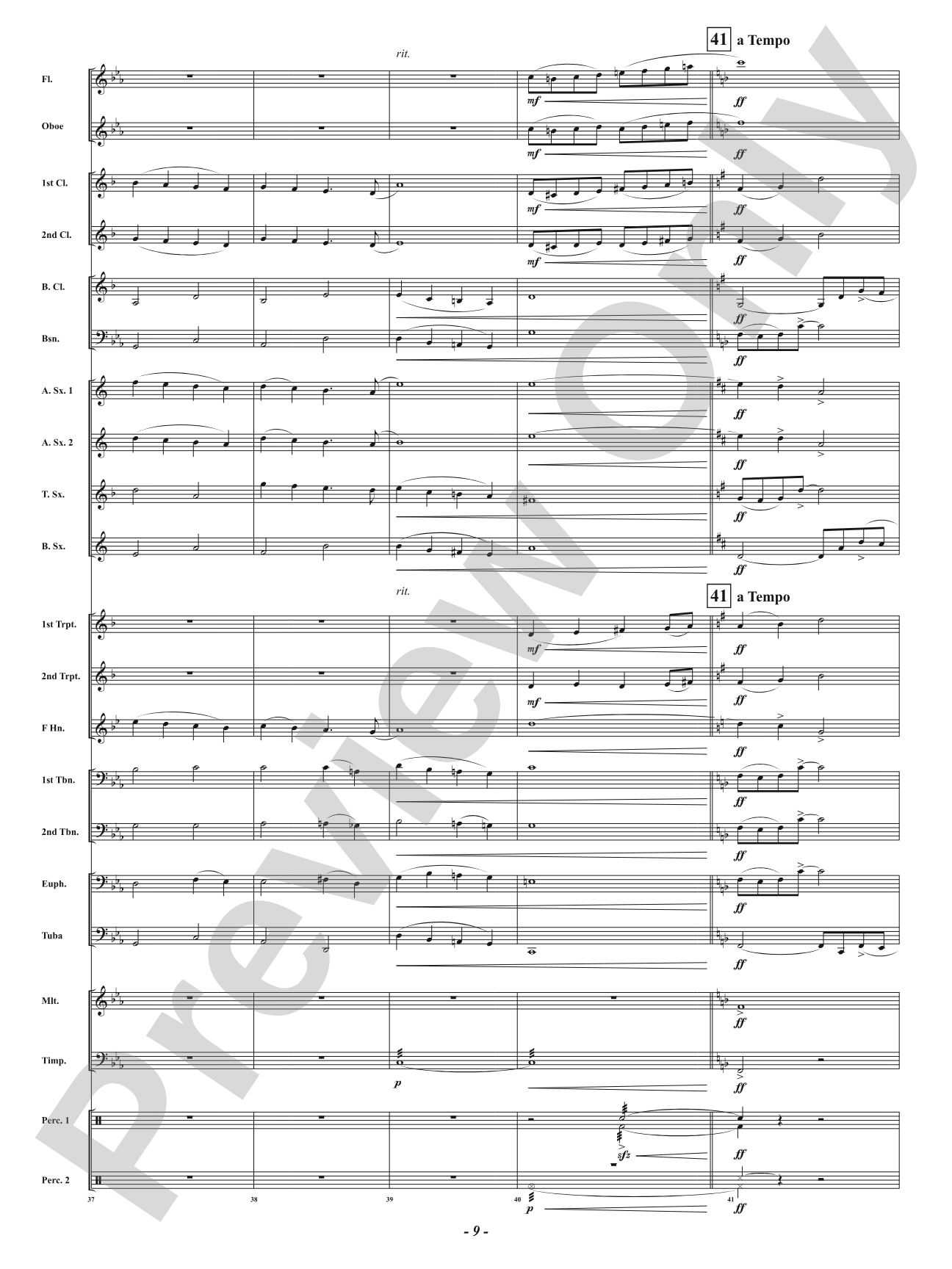 Memories Eternal: Concert Band Conductor Score & Parts