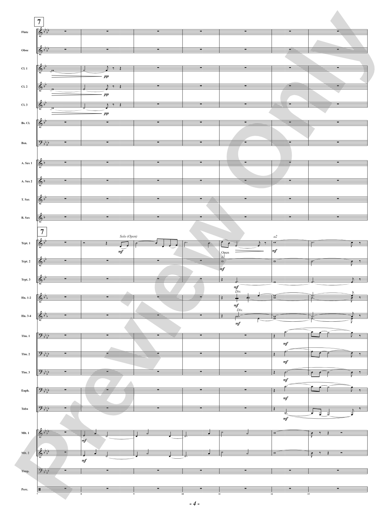 On Silver Wings: Concert Band Conductor Score & Parts