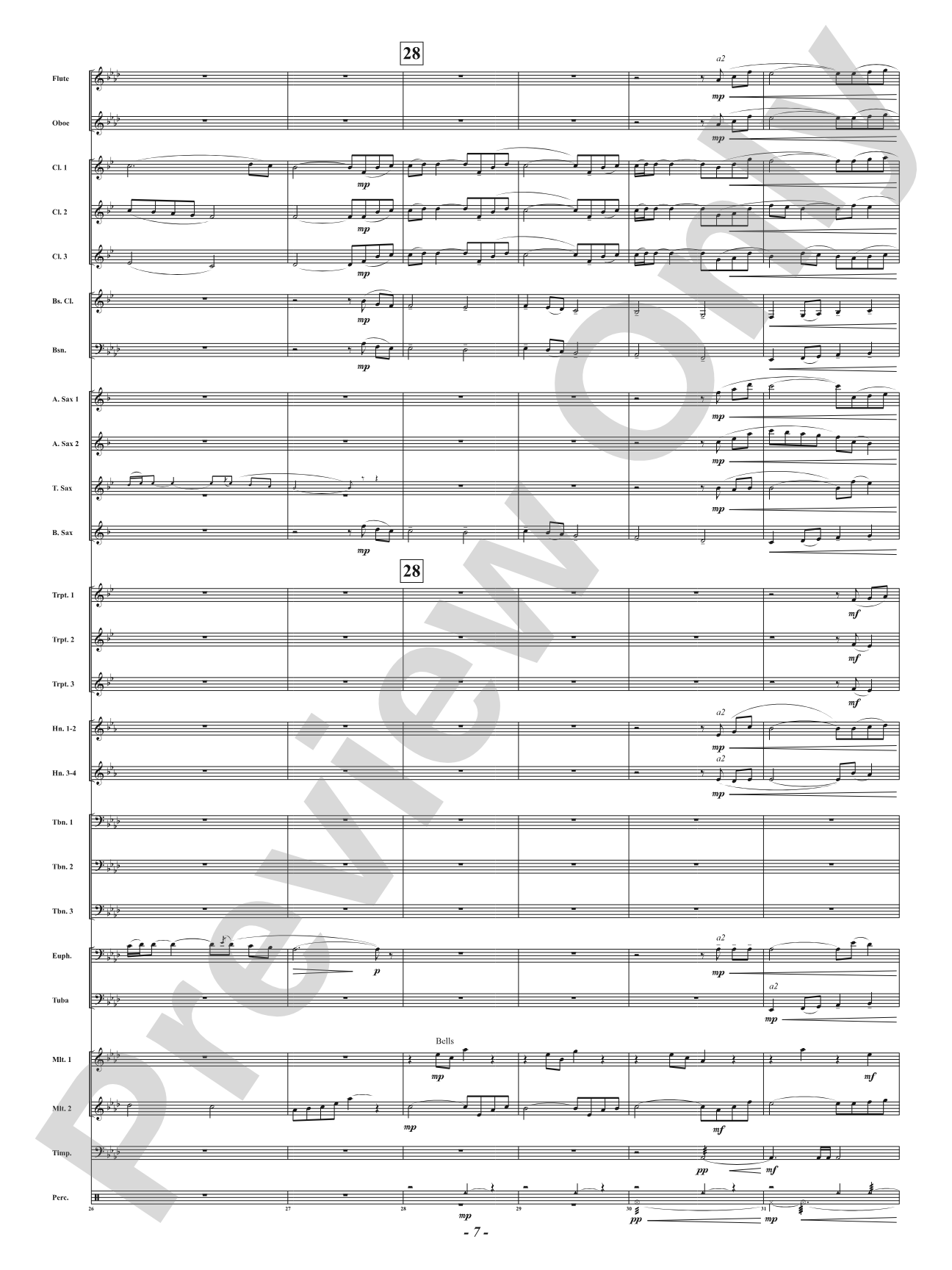 On Silver Wings: Concert Band Conductor Score & Parts