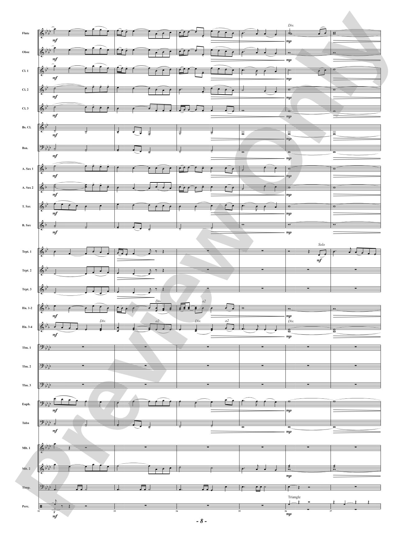 On Silver Wings: Concert Band Conductor Score & Parts