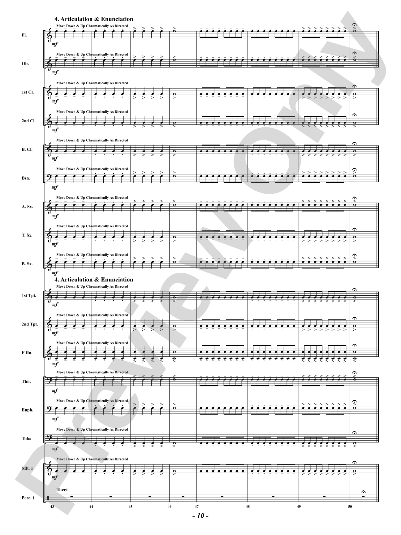 Developing Band Warm-Up: Concert Band Conductor Score & Parts