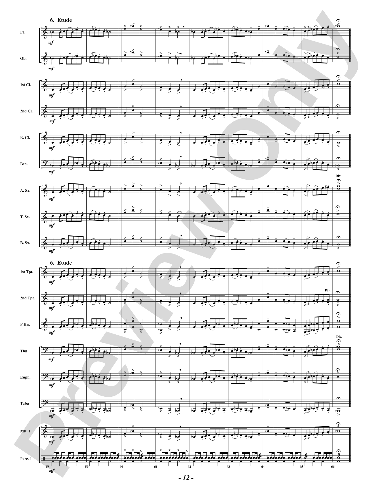 Developing Band Warm-Up: Concert Band Conductor Score & Parts