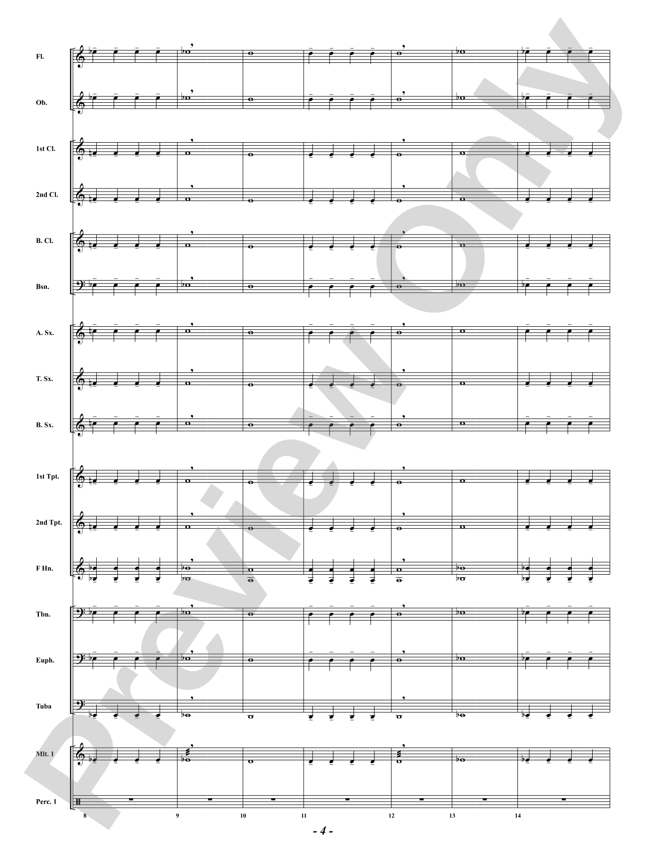 Developing Band Warm-Up: Concert Band Conductor Score & Parts