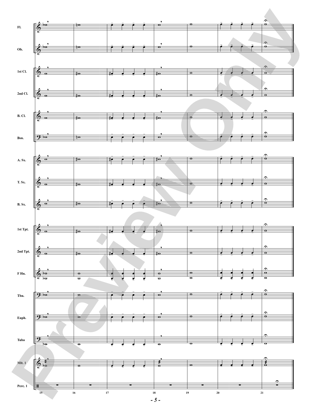 Developing Band Warm-Up: Concert Band Conductor Score & Parts