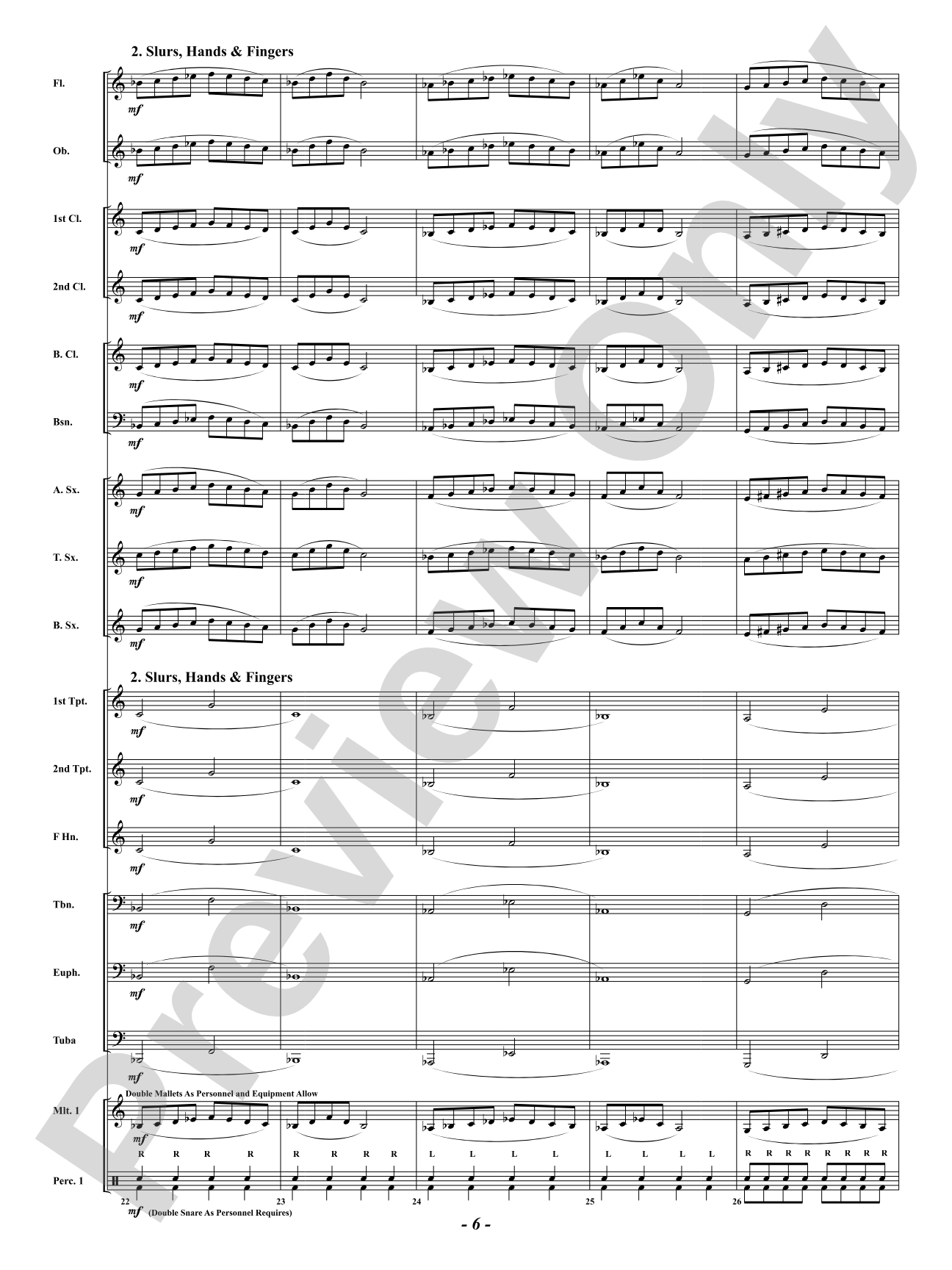 Developing Band Warm-Up: Concert Band Conductor Score & Parts