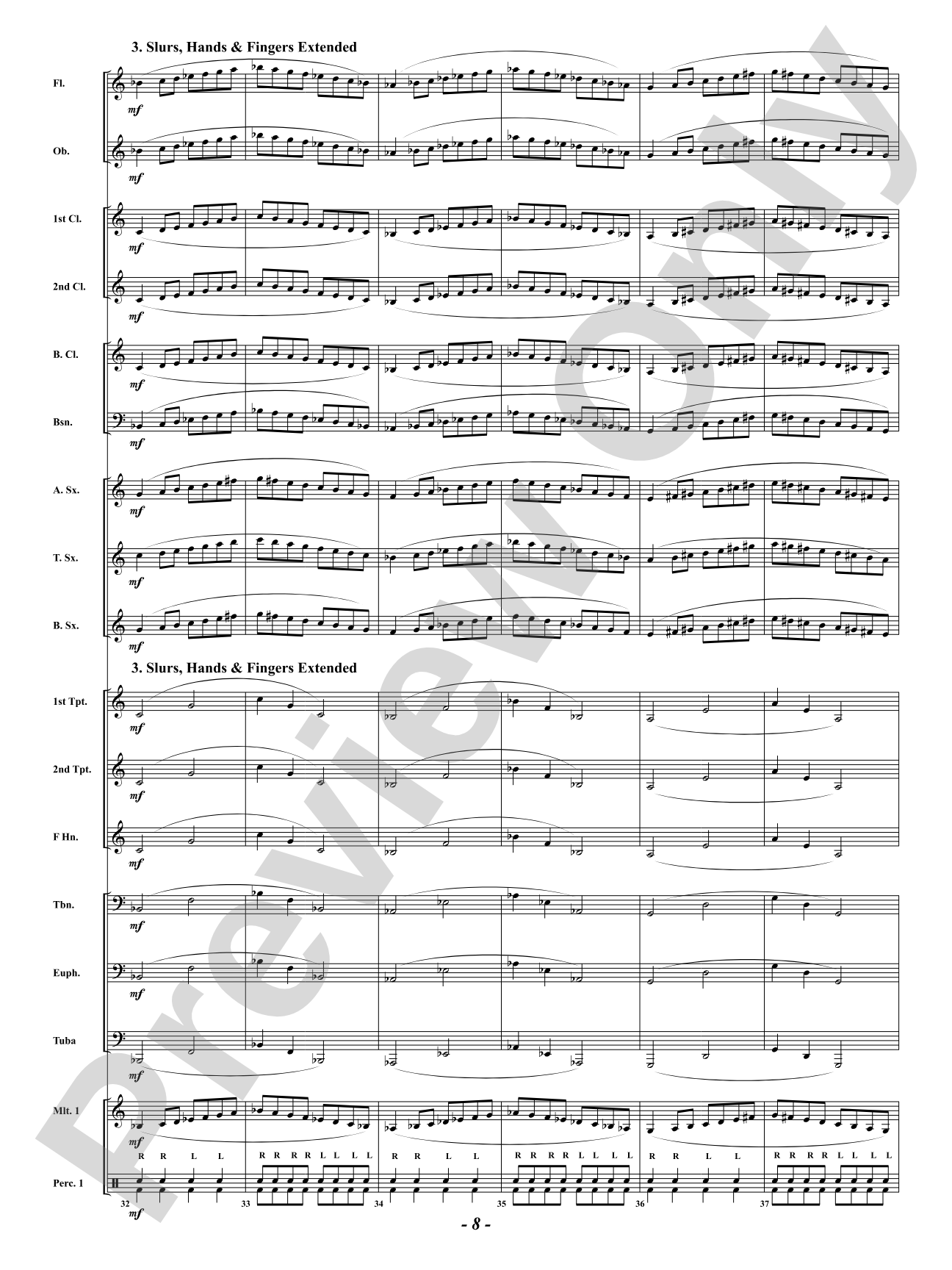 Developing Band Warm-Up: Concert Band Conductor Score & Parts