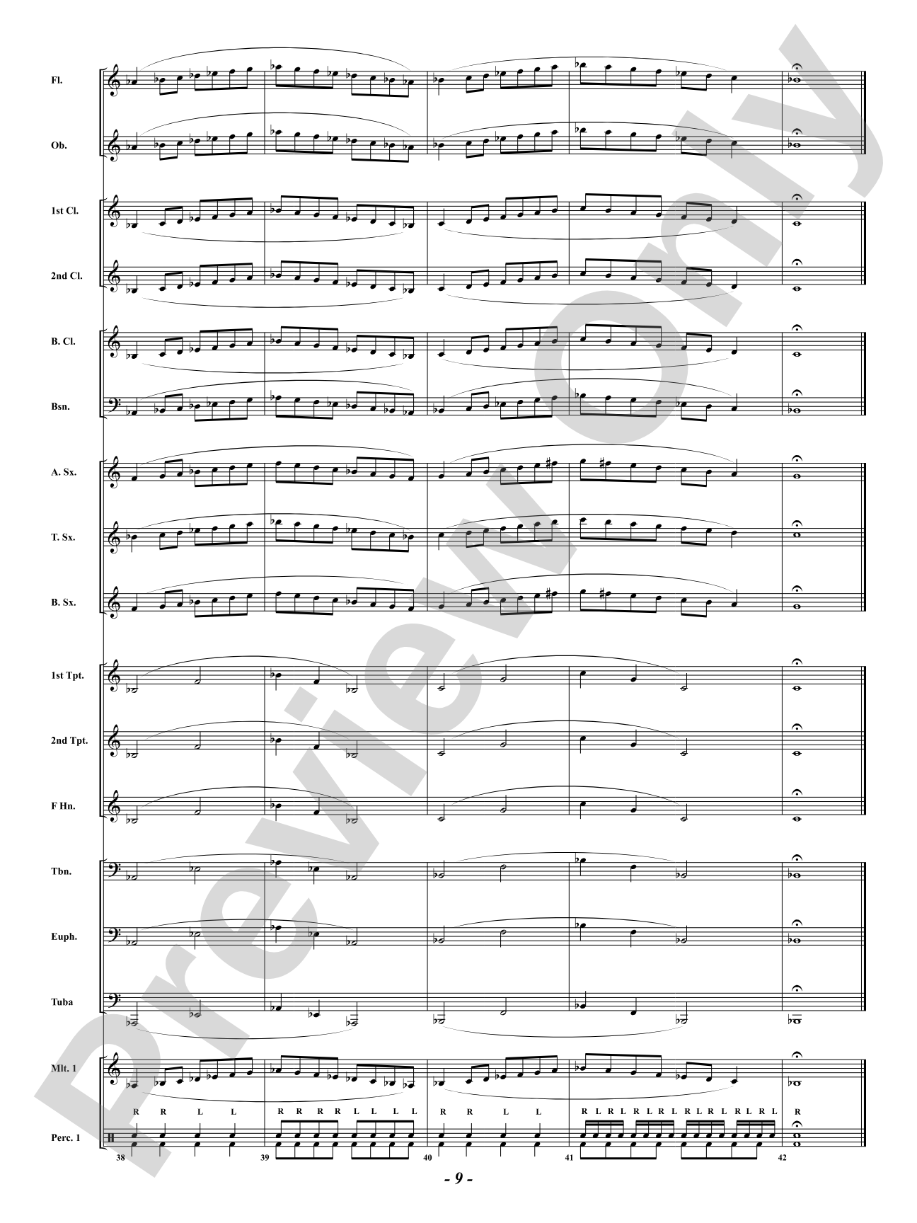 Developing Band Warm-Up: Concert Band Conductor Score & Parts