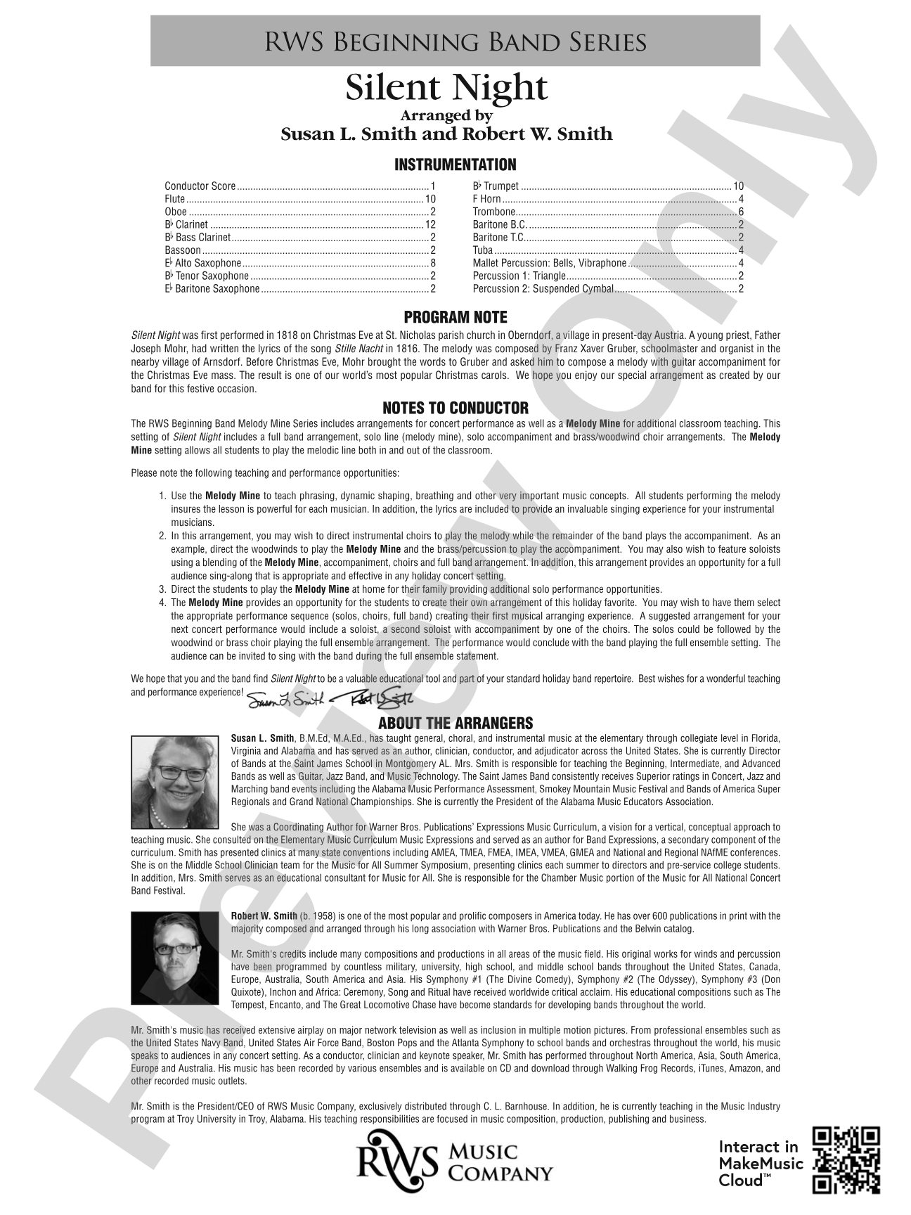 Silent Night - Melody Mine: Score