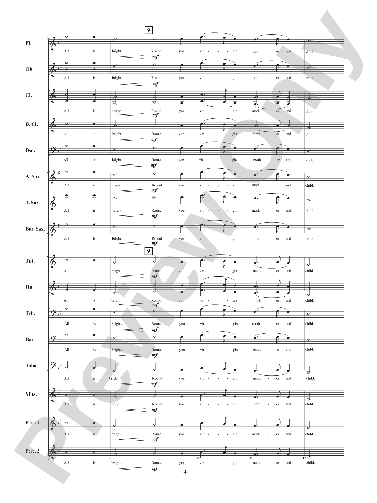 Silent Night - Melody Mine: Score