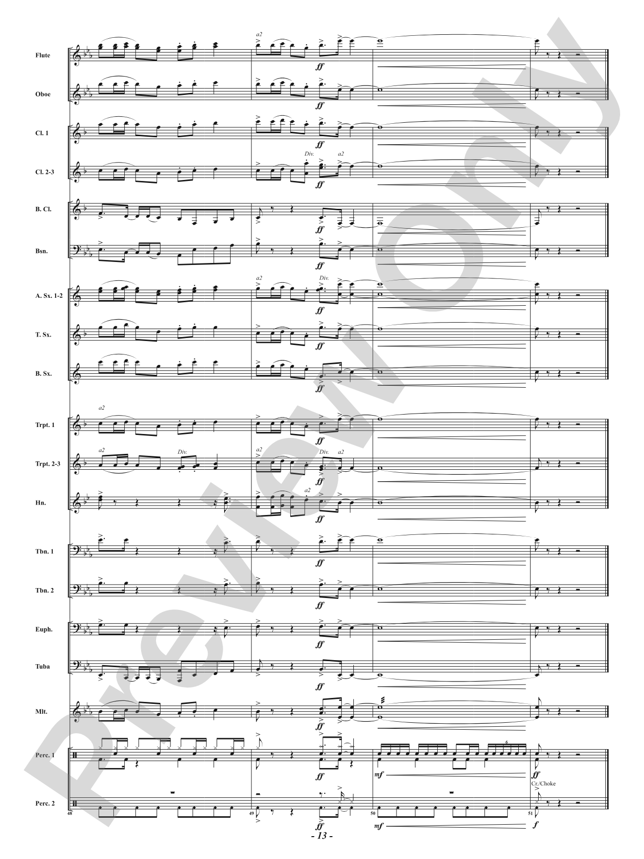Blues for Santa: Concert Band Conductor Score & Parts