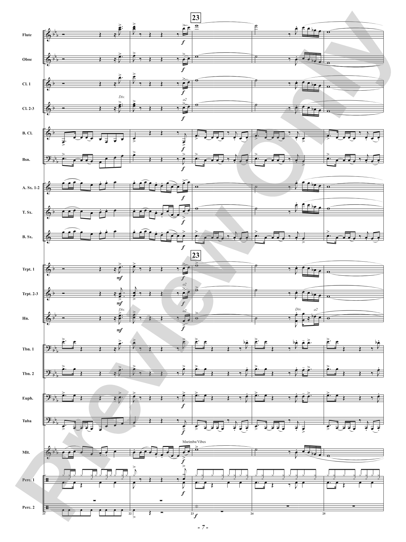 Blues for Santa: Concert Band Conductor Score & Parts