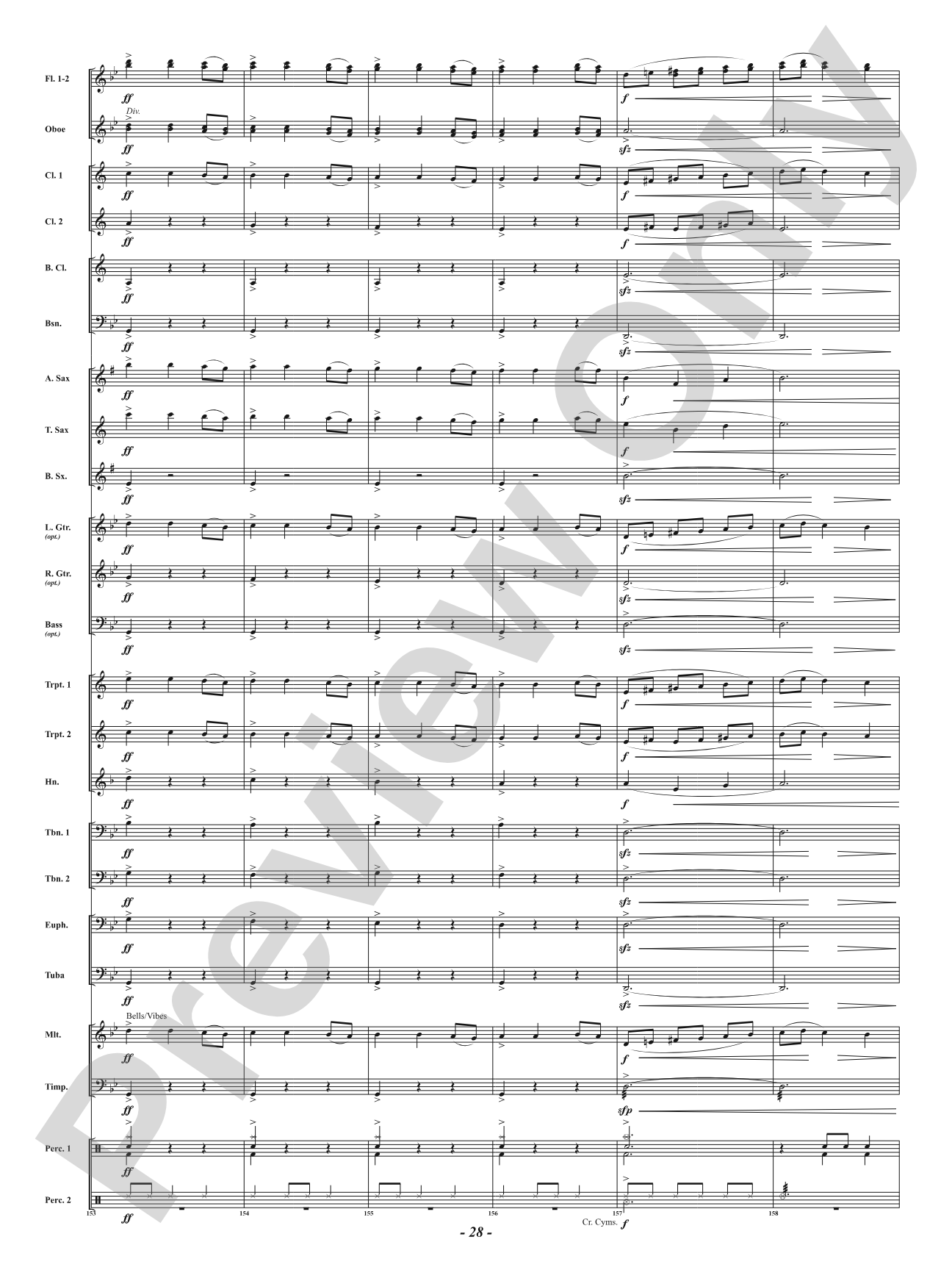 Beyond the Bell Carol: Concert Band Conductor Score & Parts