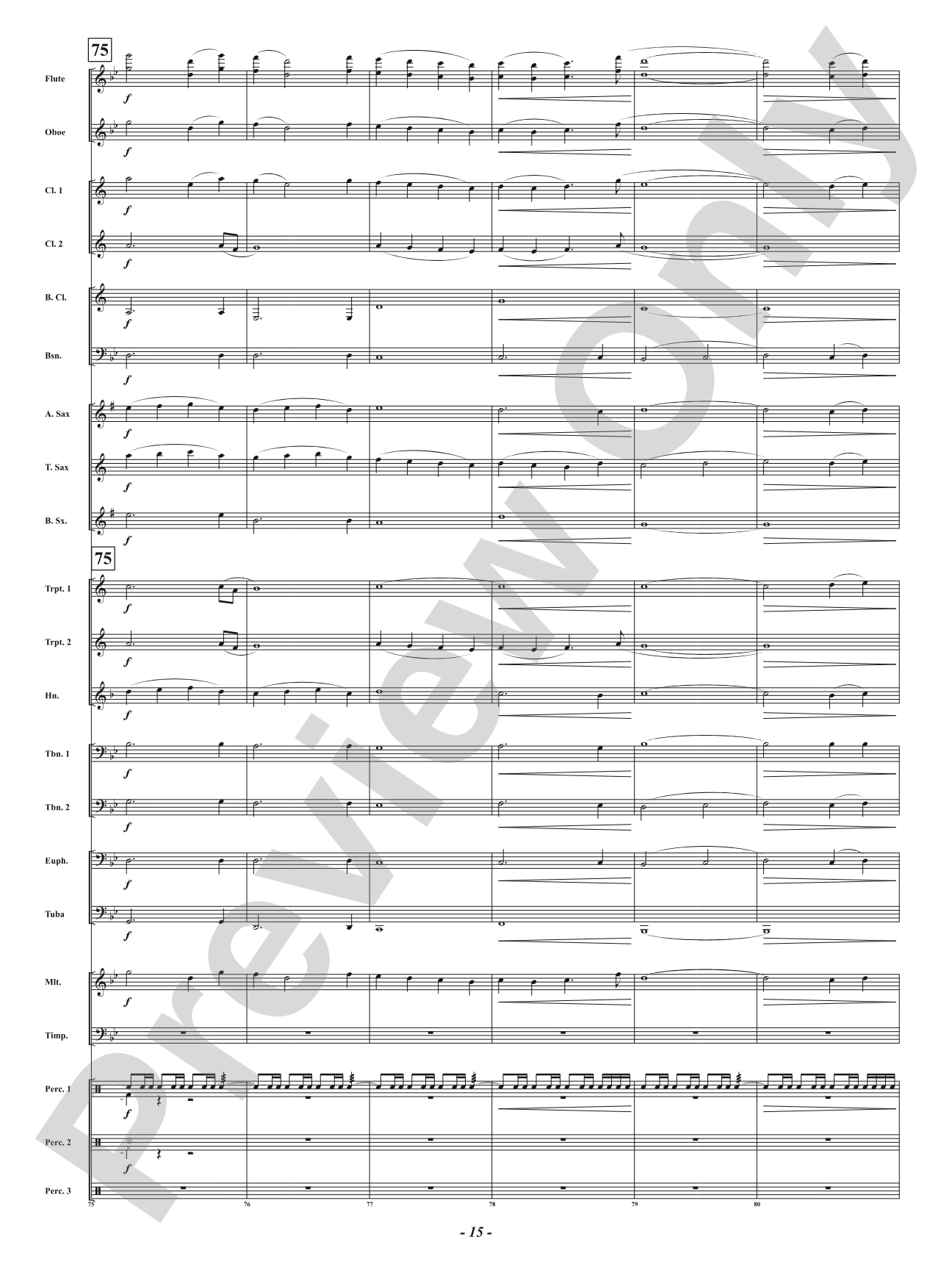 Unity: Concert Band Conductor Score & Parts