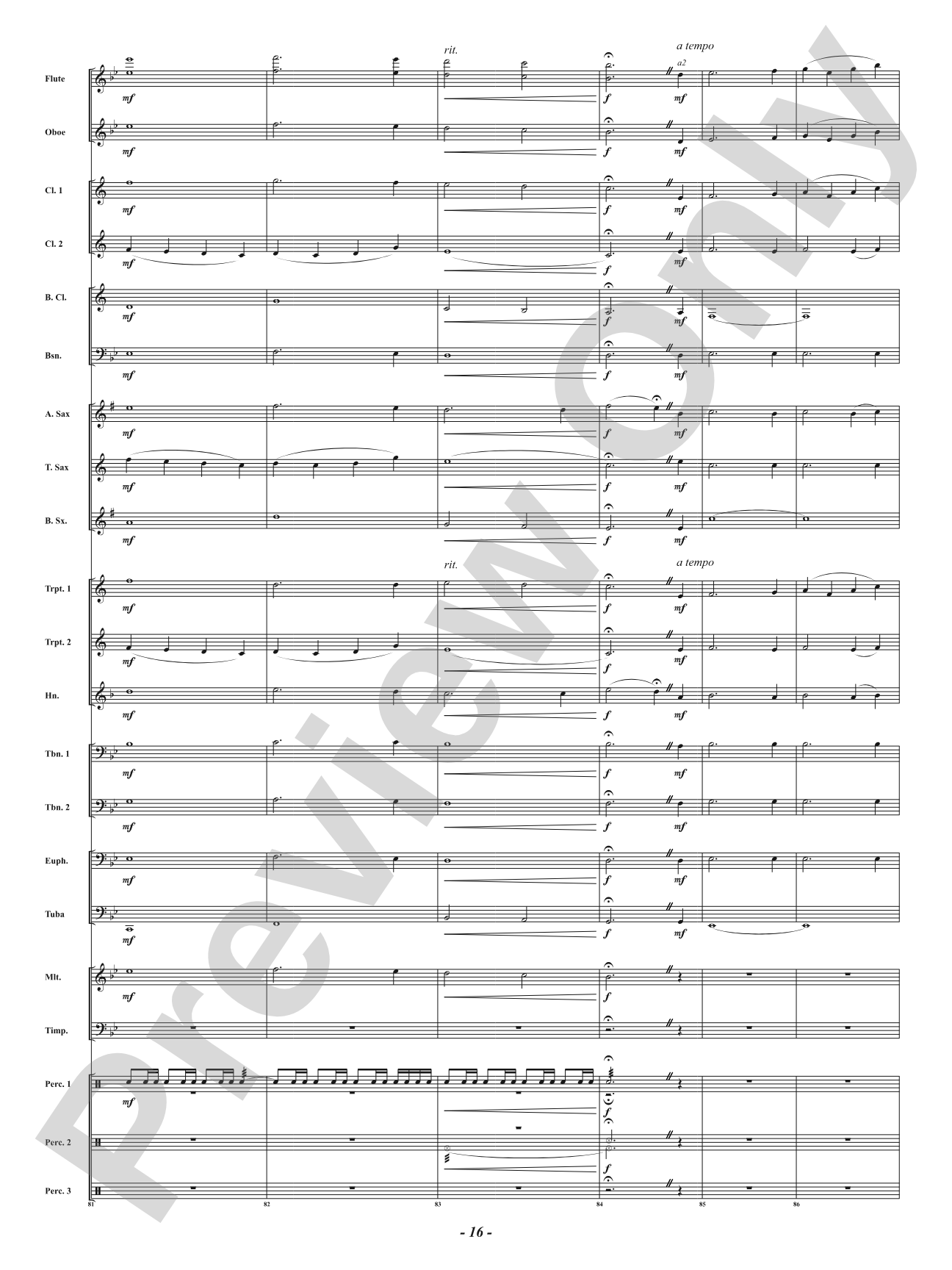 Unity: Concert Band Conductor Score & Parts