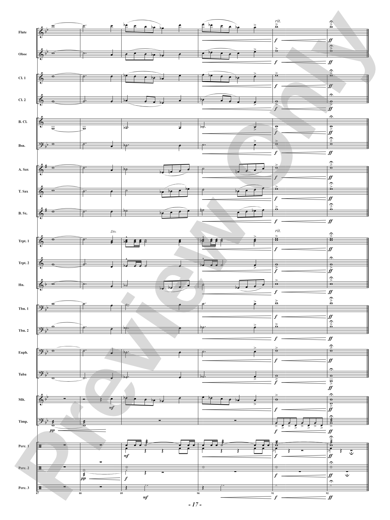Unity: Concert Band Conductor Score & Parts