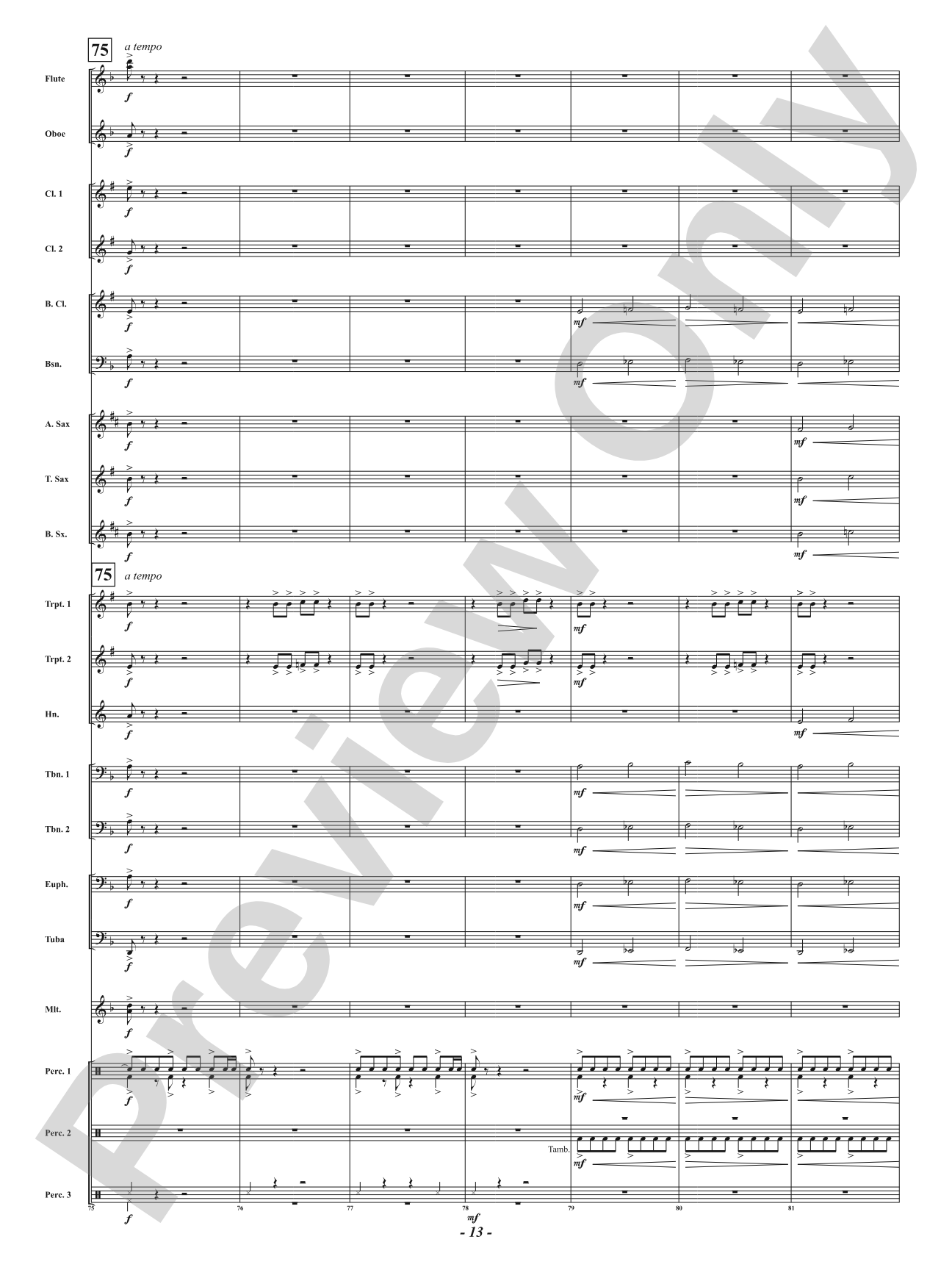 Attack of the Accents: Concert Band Conductor Score & Parts