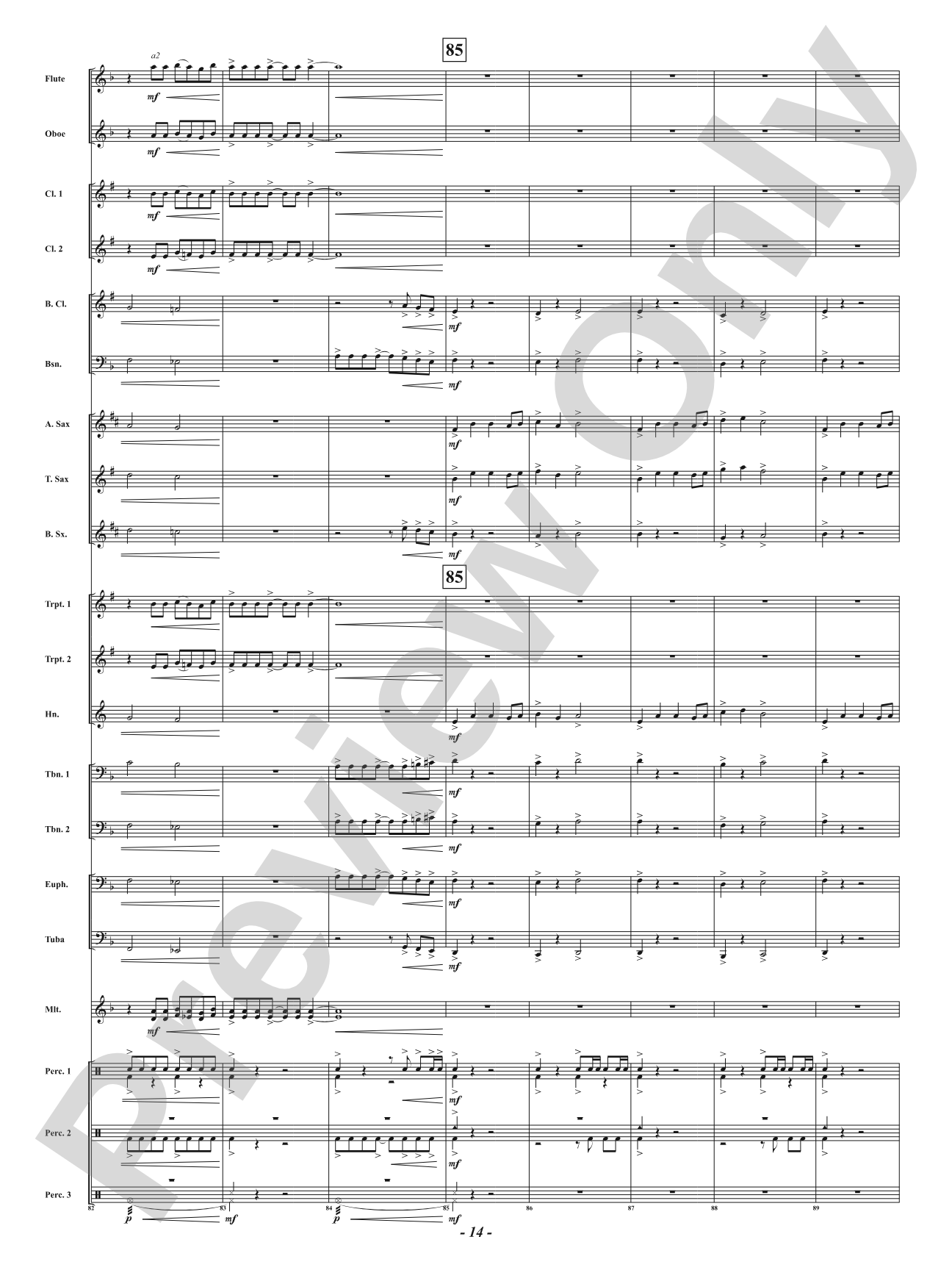 Attack of the Accents: Concert Band Conductor Score & Parts