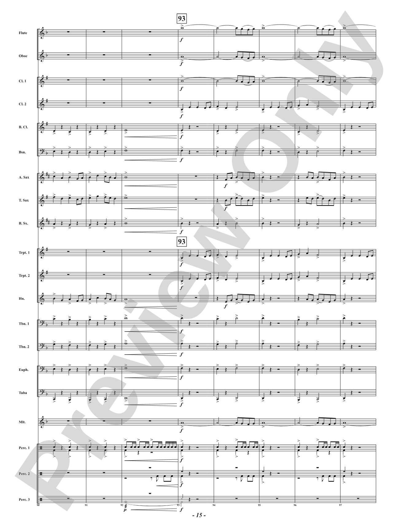 Attack of the Accents: Concert Band Conductor Score & Parts