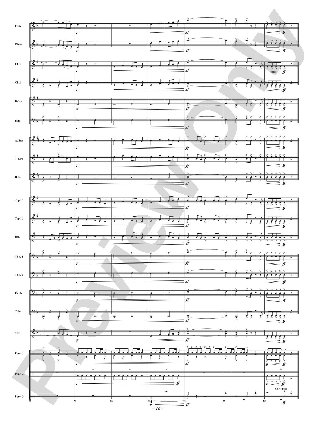 Attack of the Accents: Concert Band Conductor Score & Parts