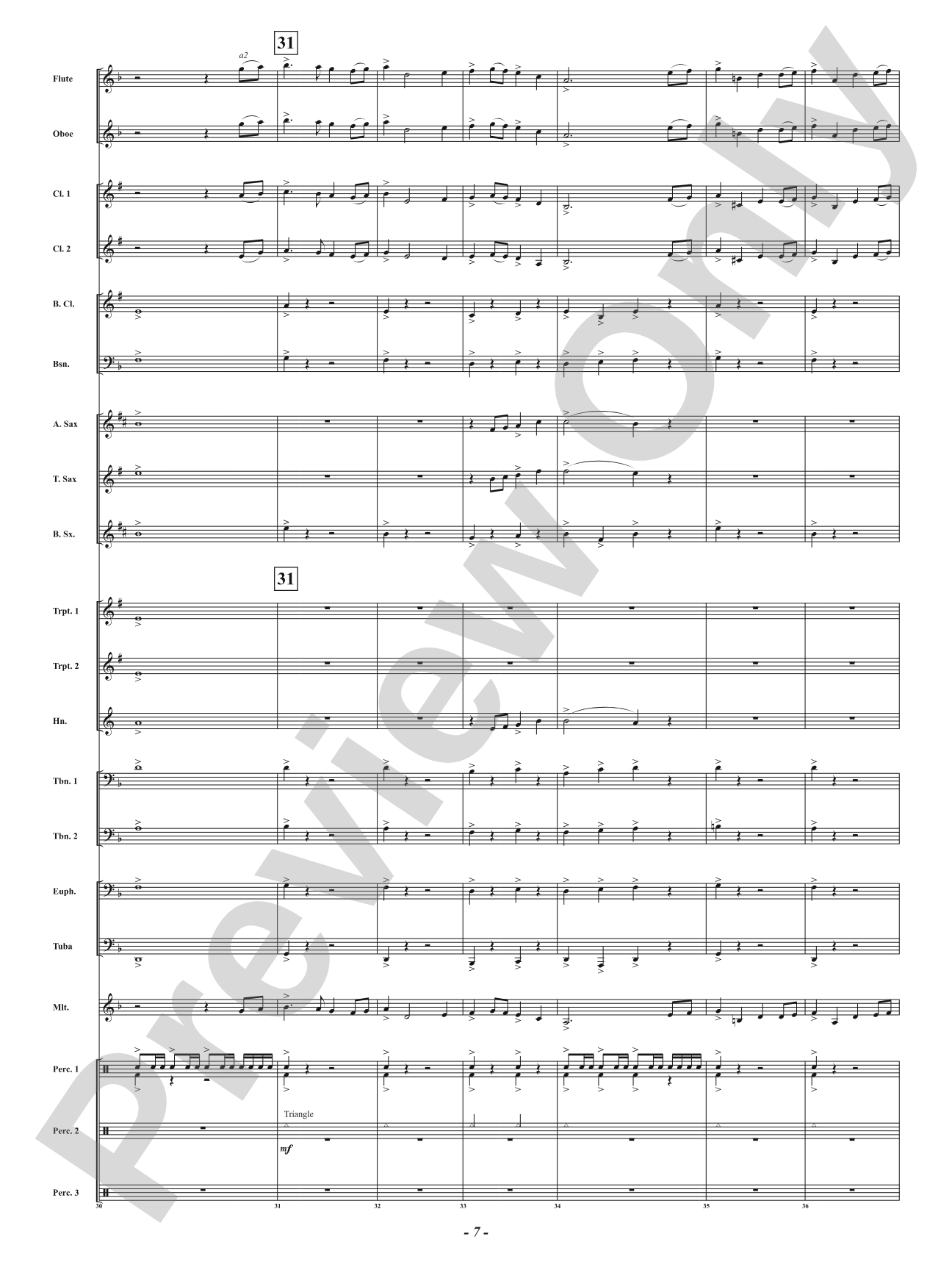 Attack of the Accents: Concert Band Conductor Score & Parts