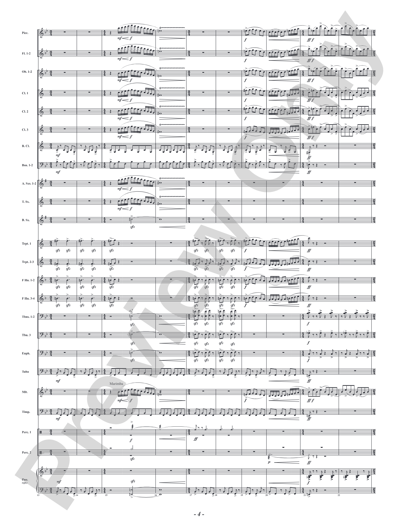 Fire! - Mvt. 1 from <i>Suite for the Heroes Among Us</i>: Concert Band Conductor Score & Parts