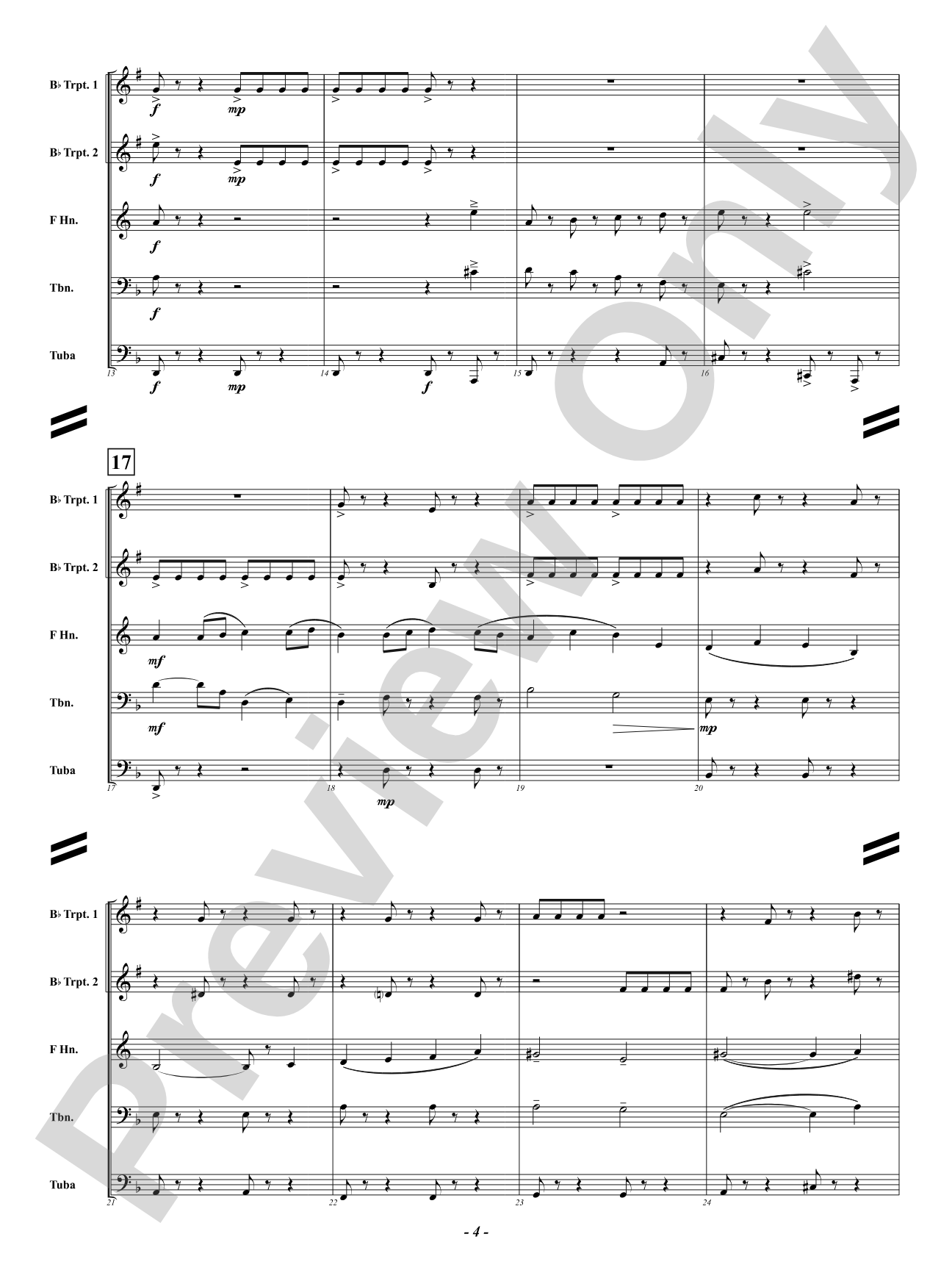 Transylvania Polka: Brass Quintet Conductor Score & Parts