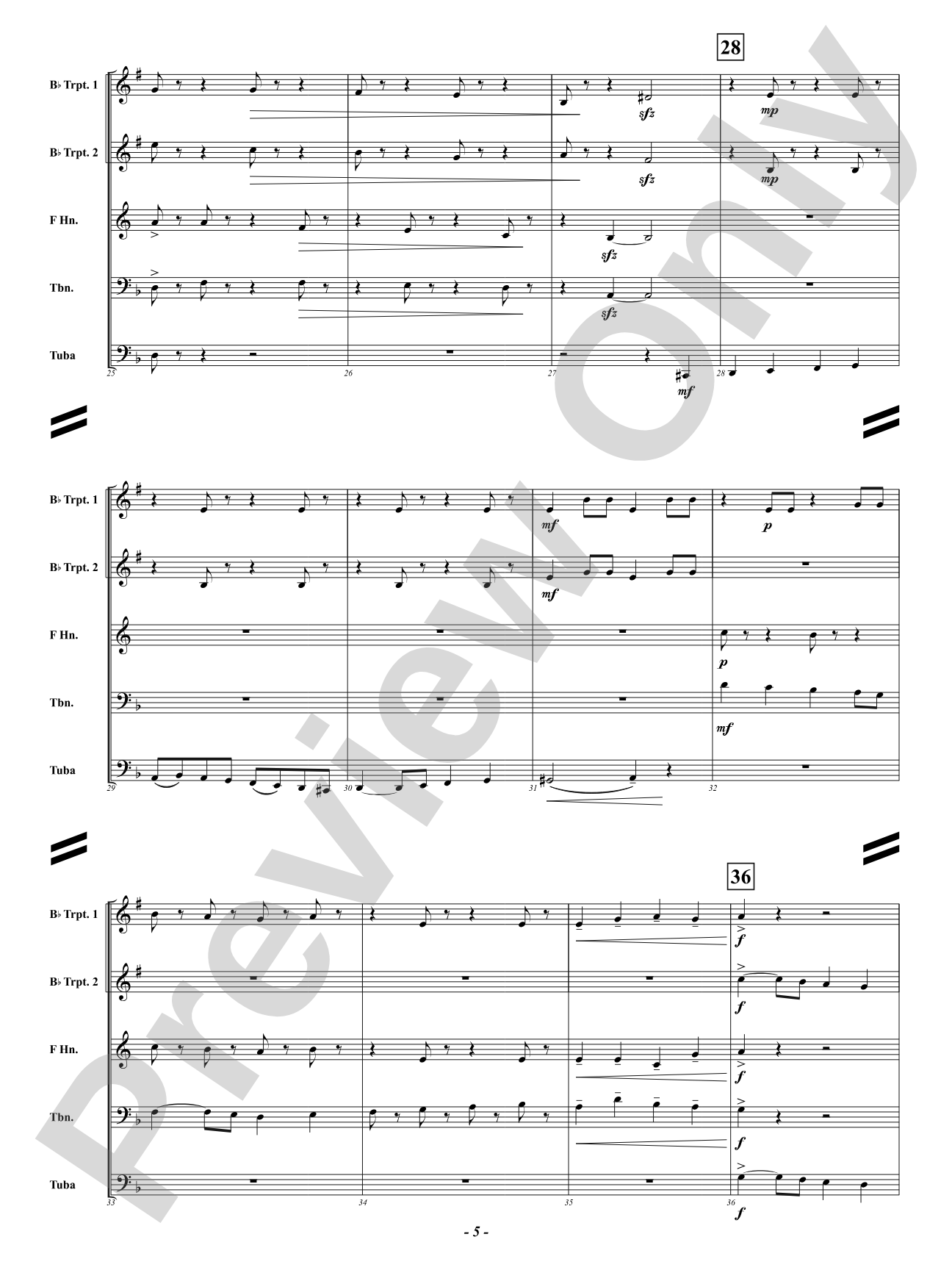 Transylvania Polka: Brass Quintet Conductor Score & Parts