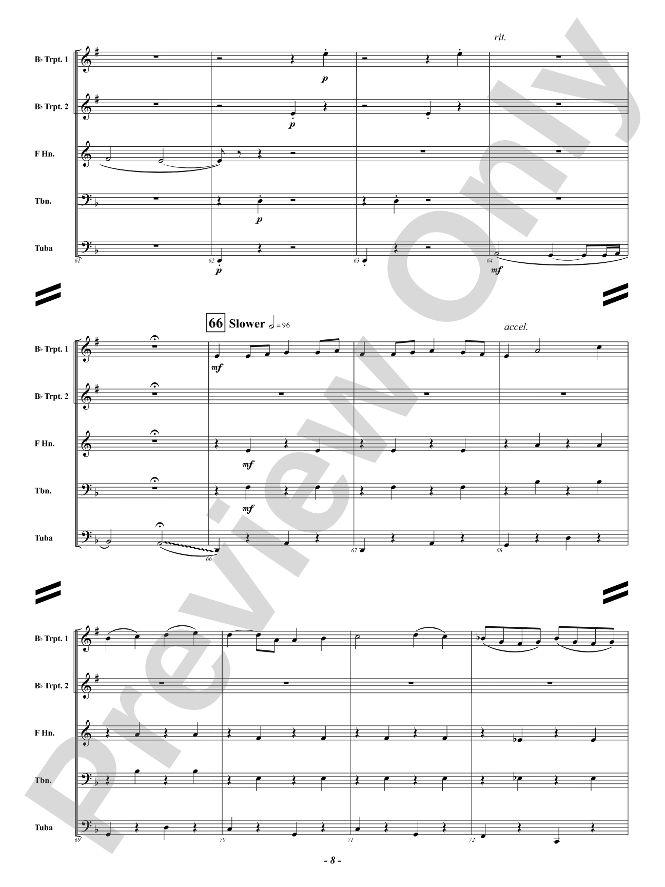 Transylvania Polka: Brass Quintet Conductor Score & Parts