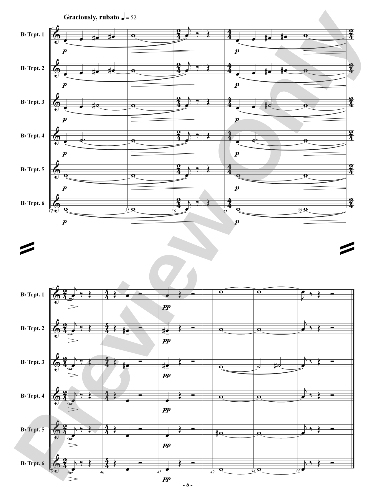 Chorale for Trumpets: Brass Ensemble Conductor Score & Parts
