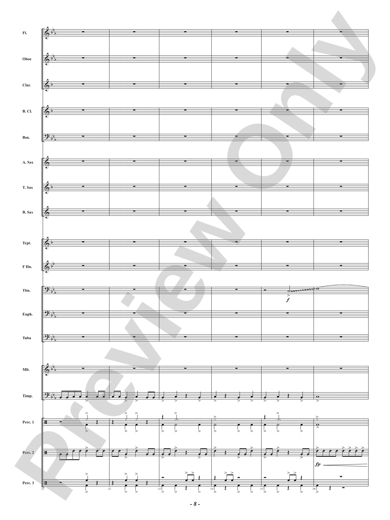 Primal Path: Concert Band Conductor Score & Parts