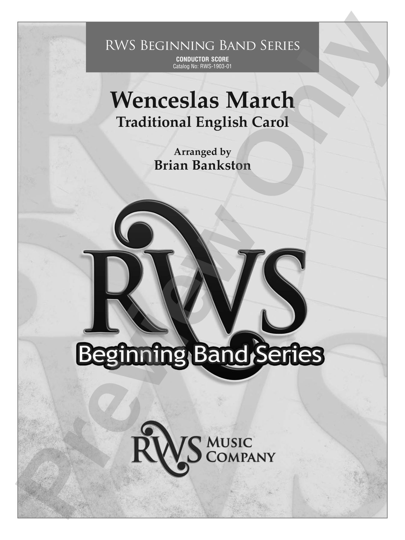 Wenceslas March: Concert Band Conductor Score & Parts