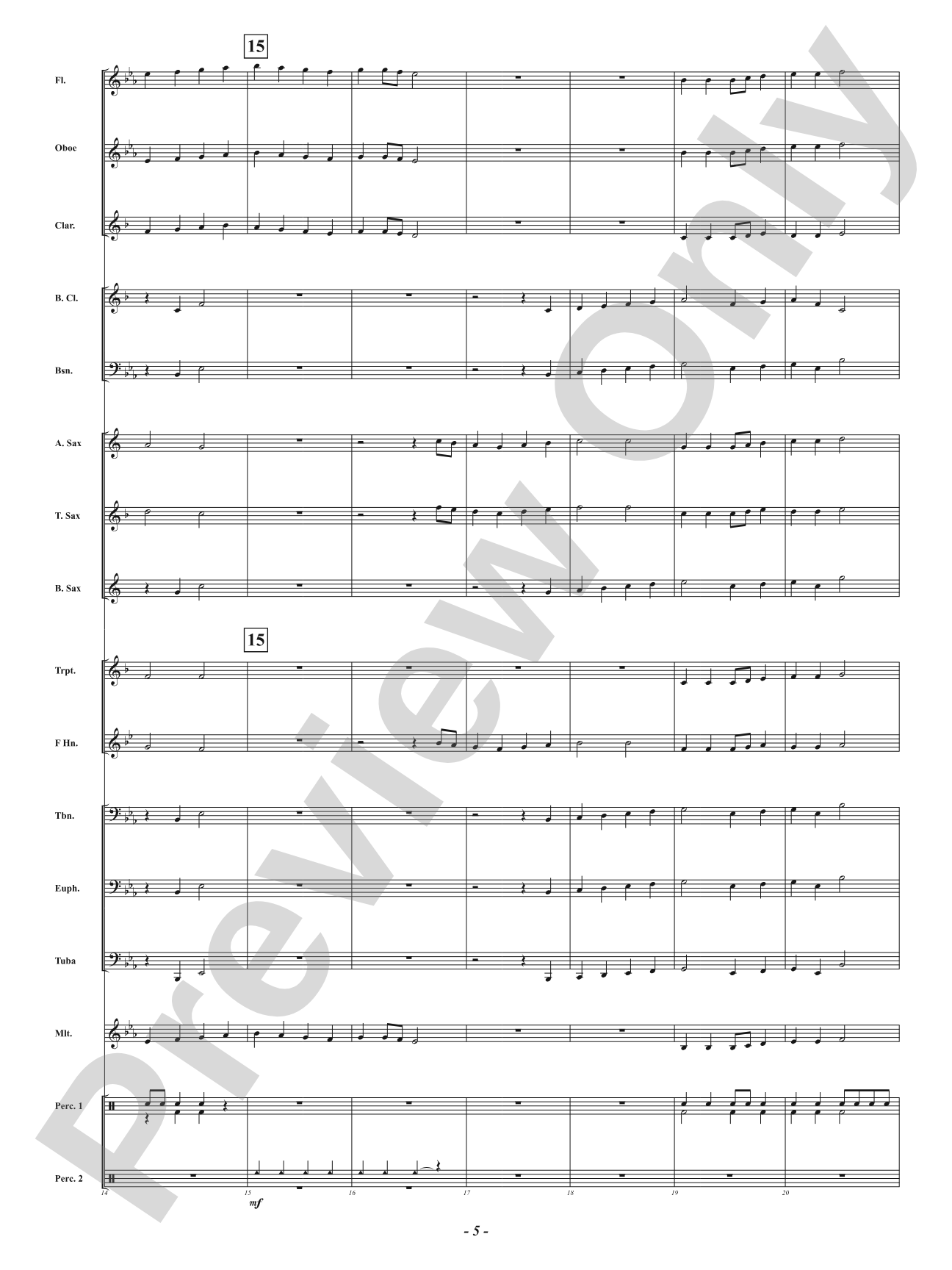 Wenceslas March: Concert Band Conductor Score & Parts