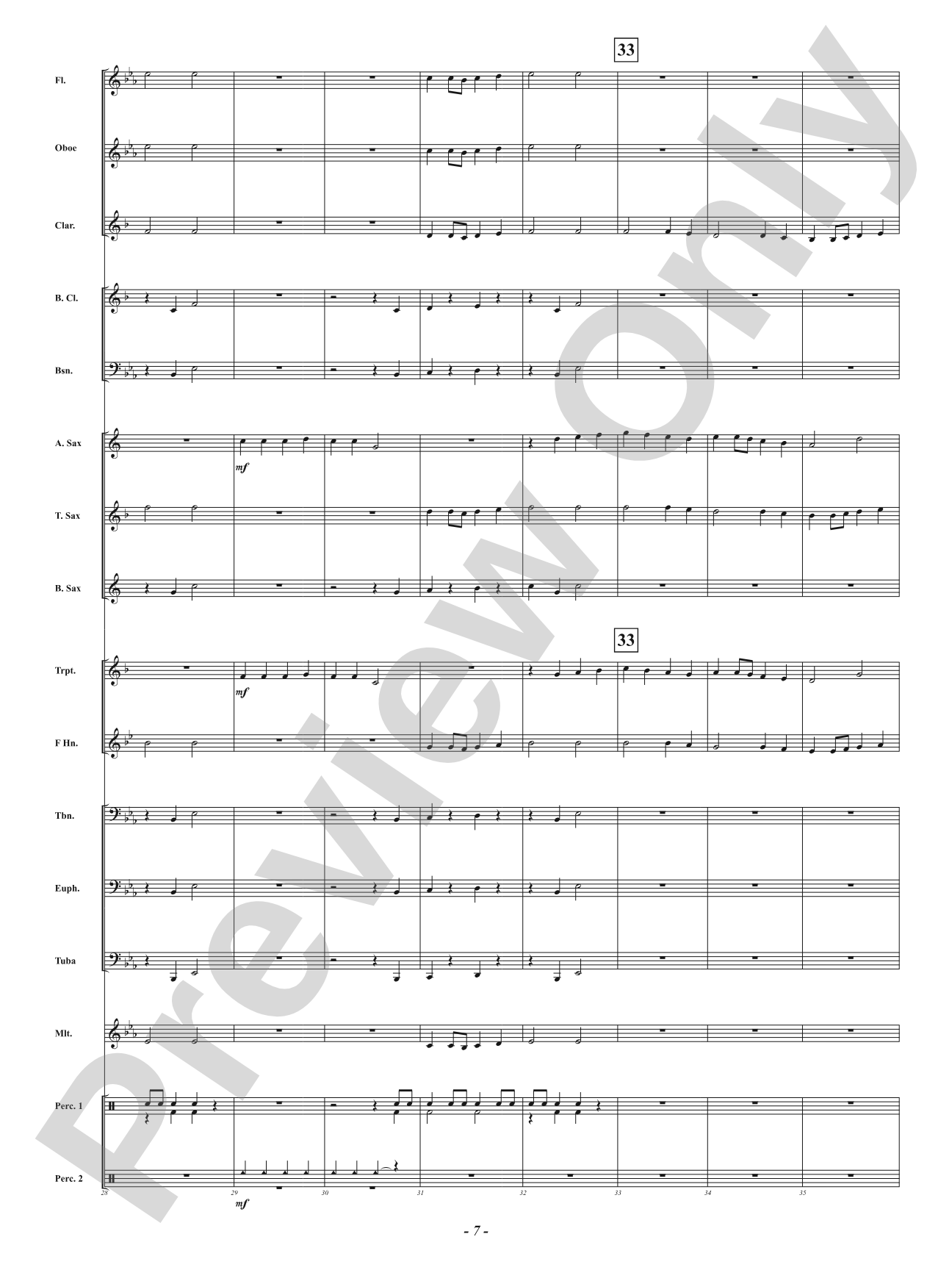 Wenceslas March: Concert Band Conductor Score & Parts