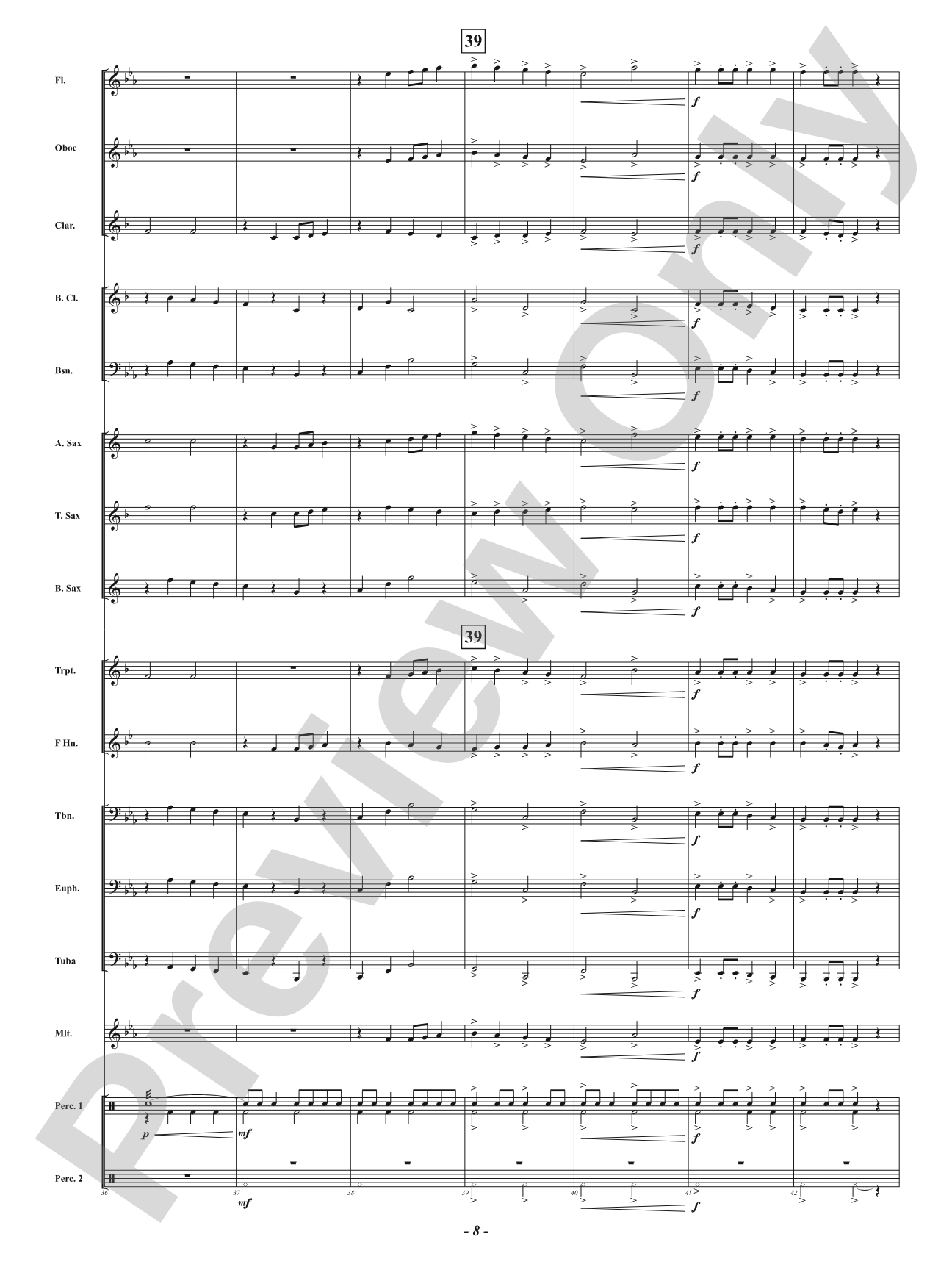 Wenceslas March: Concert Band Conductor Score & Parts