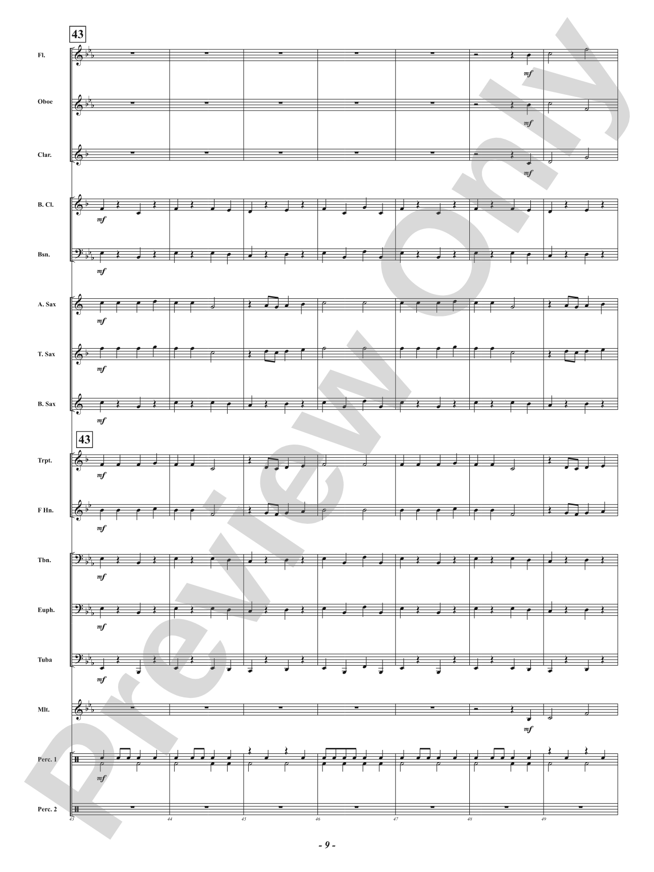Wenceslas March: Concert Band Conductor Score & Parts