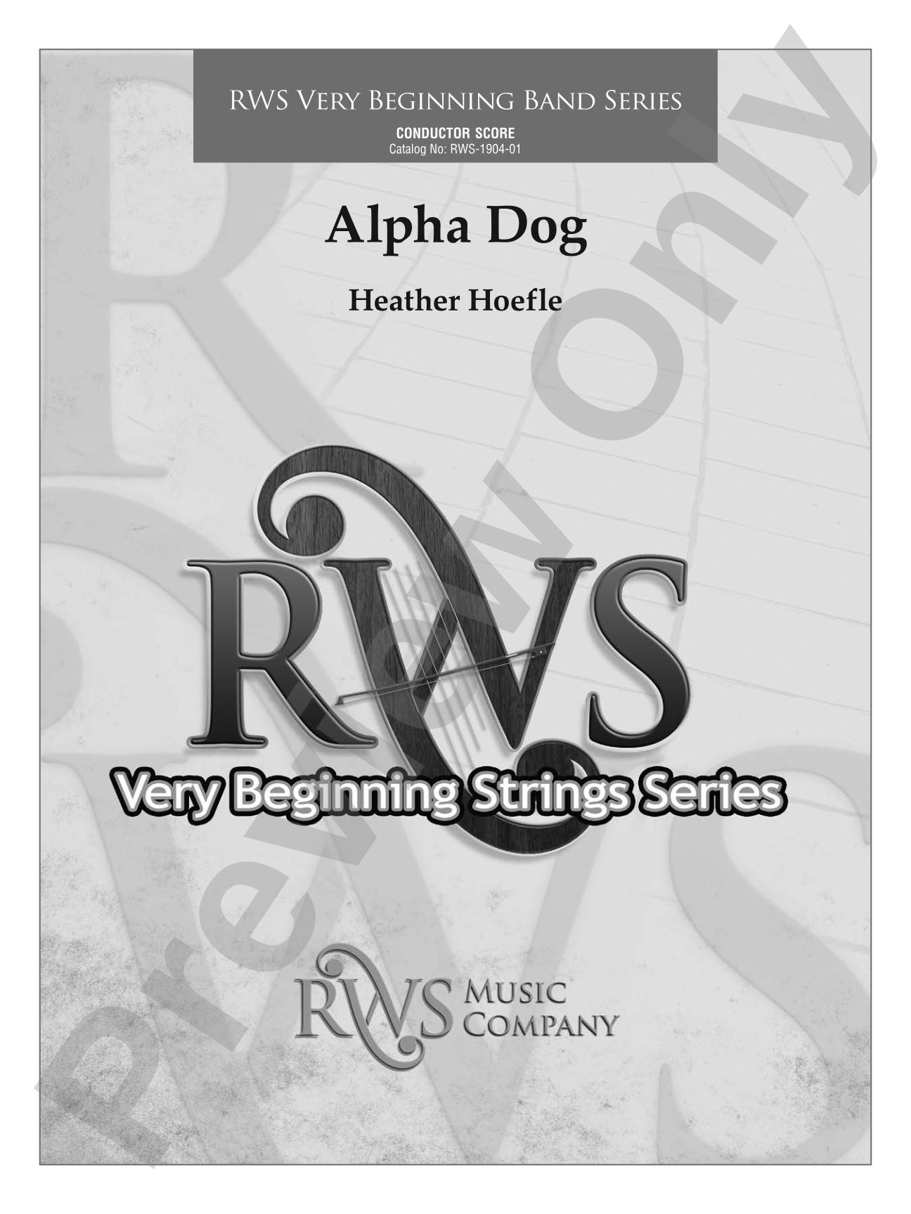 Alpha Dog: Concert Band Conductor Score & Parts