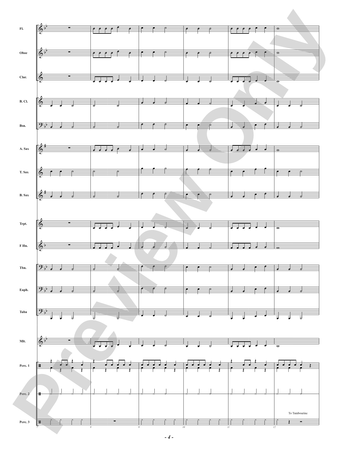 First Things First: Concert Band Conductor Score & Parts