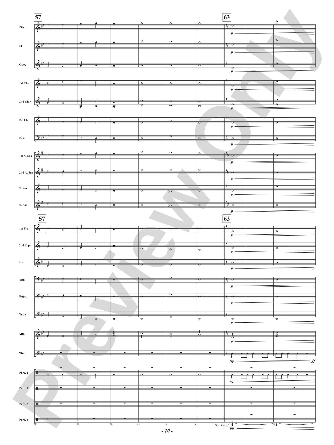 Passing Storm: Concert Band Conductor Score & Parts