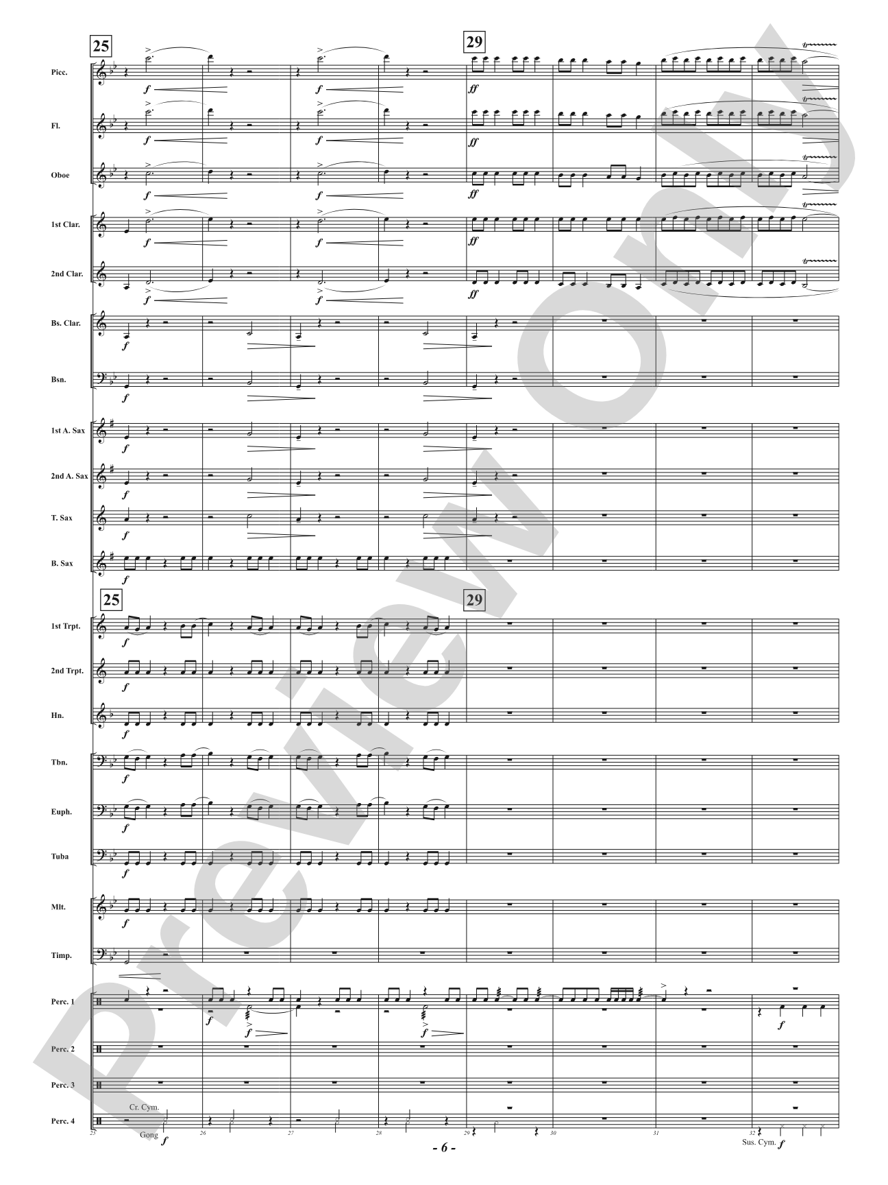 Passing Storm: Concert Band Conductor Score & Parts