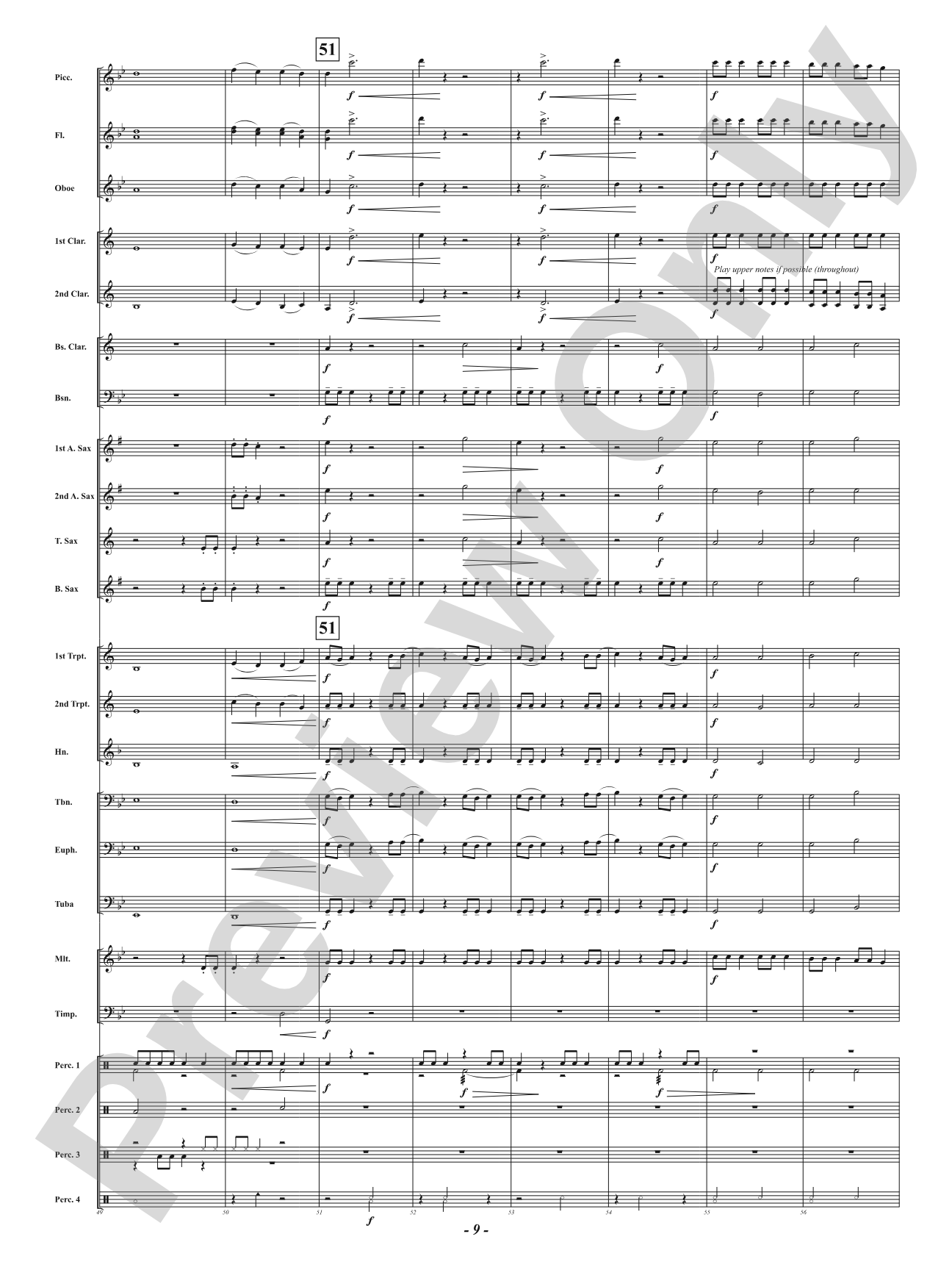 Passing Storm: Concert Band Conductor Score & Parts