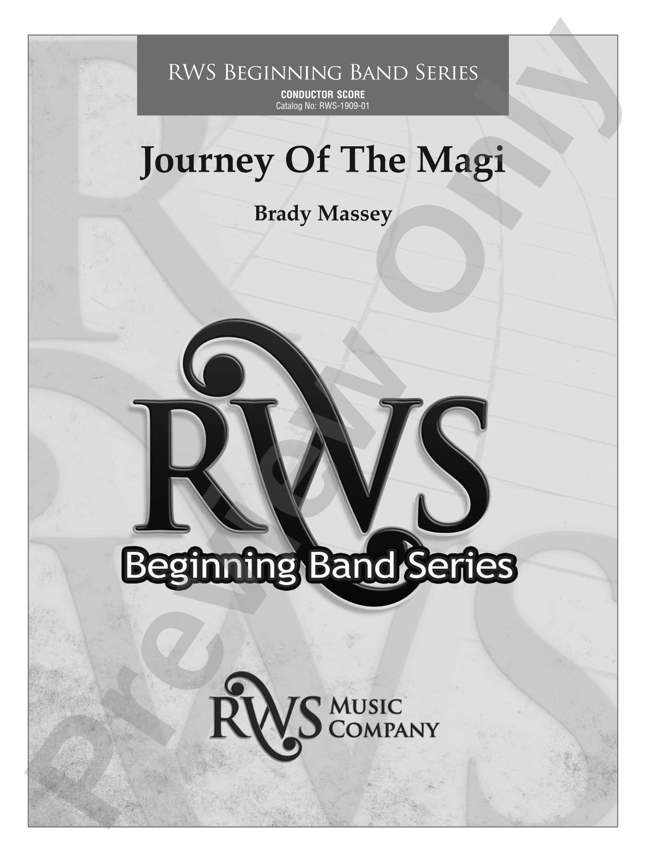 Journey of the Magi: Concert Band Conductor Score & Parts
