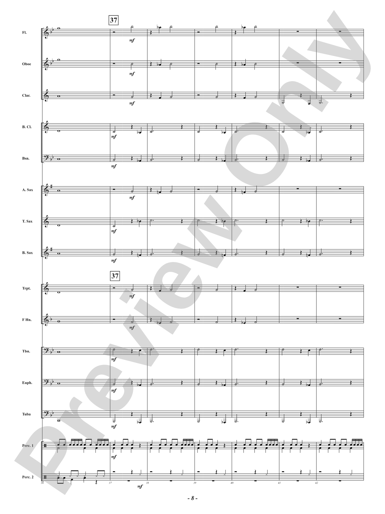 Journey of the Magi: Concert Band Conductor Score & Parts