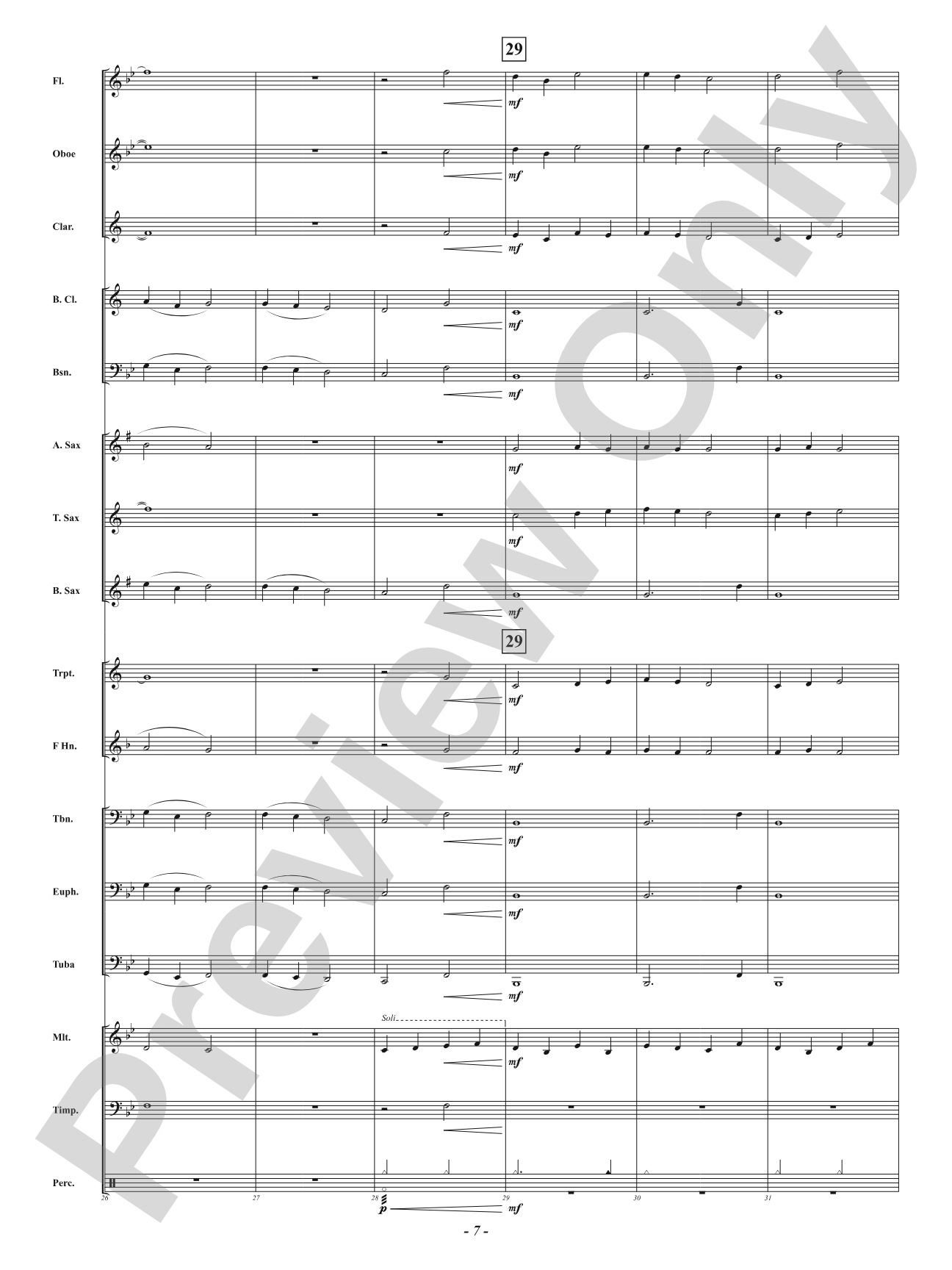 Gentle Winds of Spring: Concert Band Conductor Score & Parts